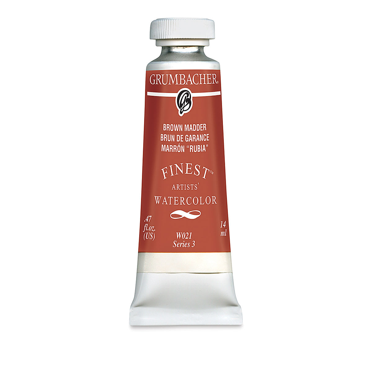 Grumbacher Finest Artists' Watercolor - Brown Madder, 14 ml tube