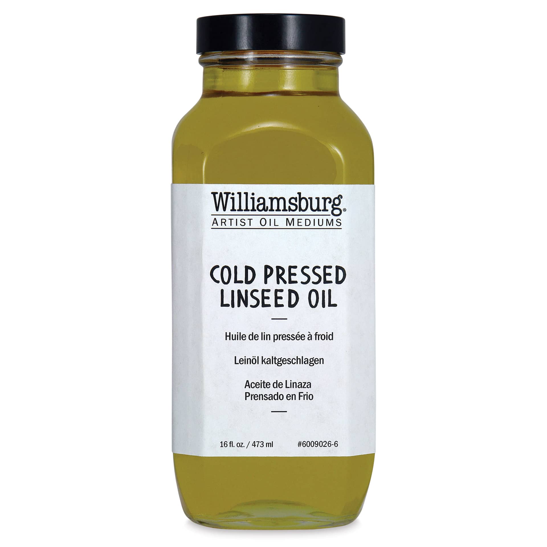Williamsburg Artist Cold Pressed Linseed Oil - 16 oz bottle Williamsburg Artist Cold Pressed Linseed Oil - 16 oz bottle