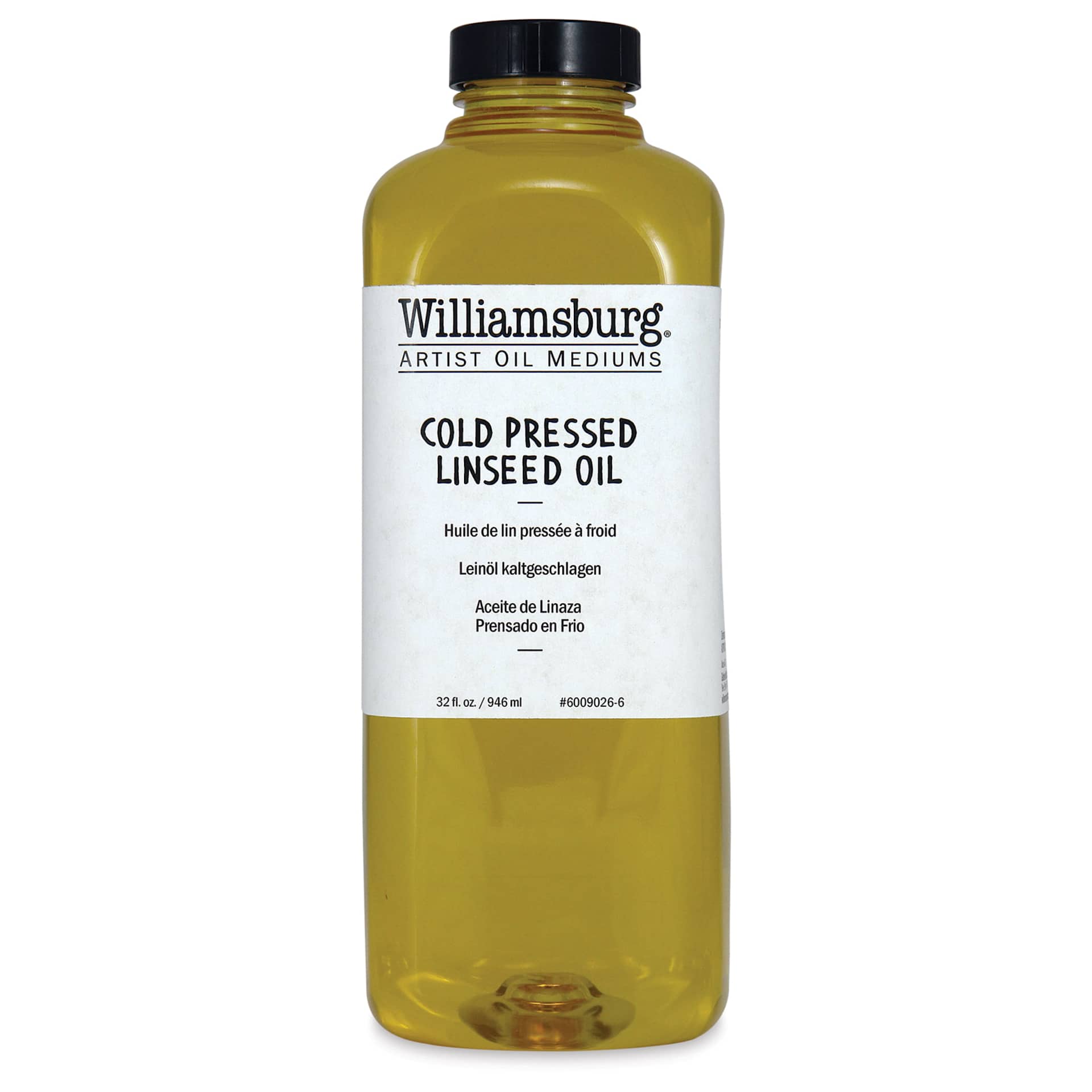 Williamsburg Artist Cold Pressed Linseed Oil - 32 oz bottle Williamsburg Artist Cold Pressed Linseed Oil - 32 oz bottle