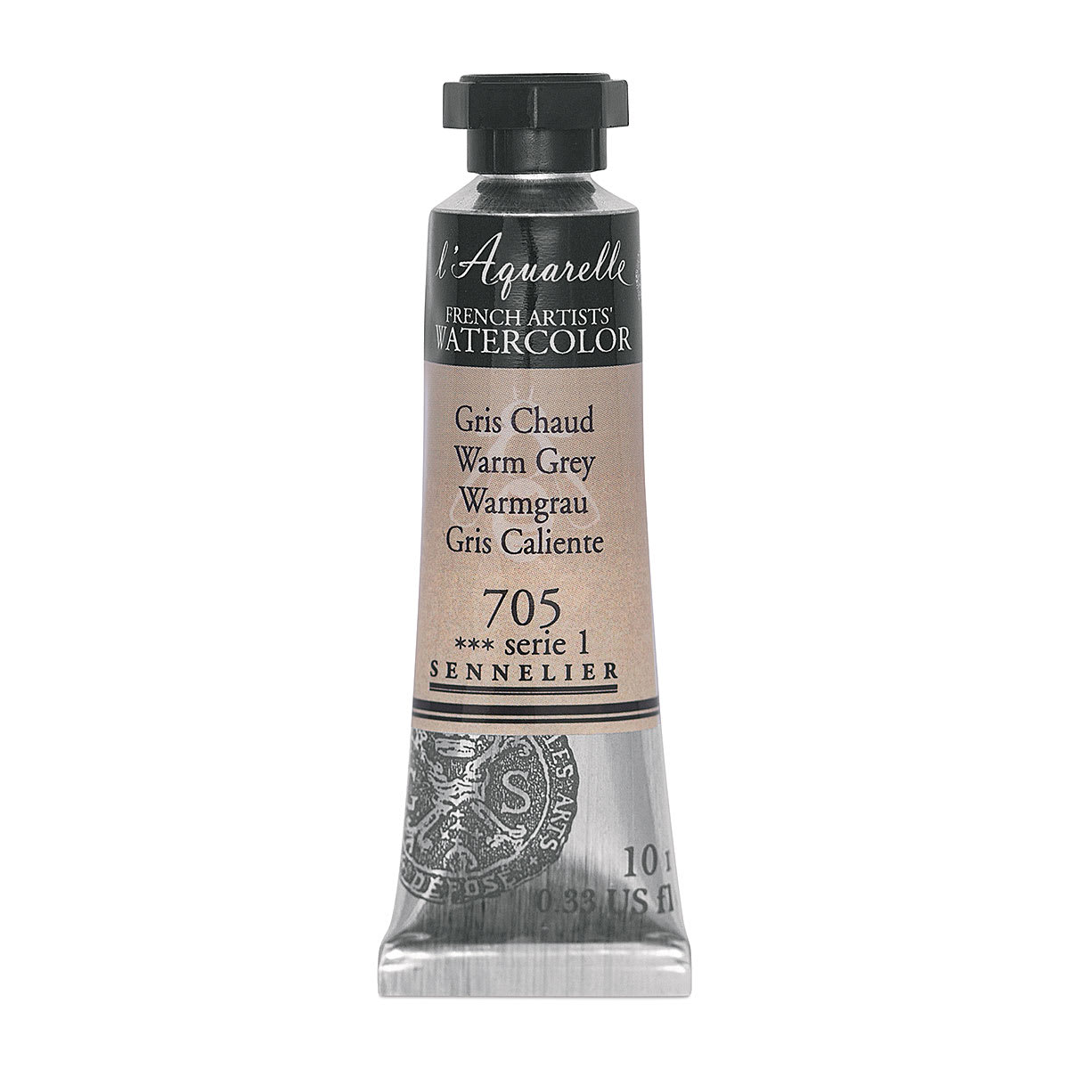 Sennelier French Artists' Watercolor - Warm Grey, 10 ml Tube