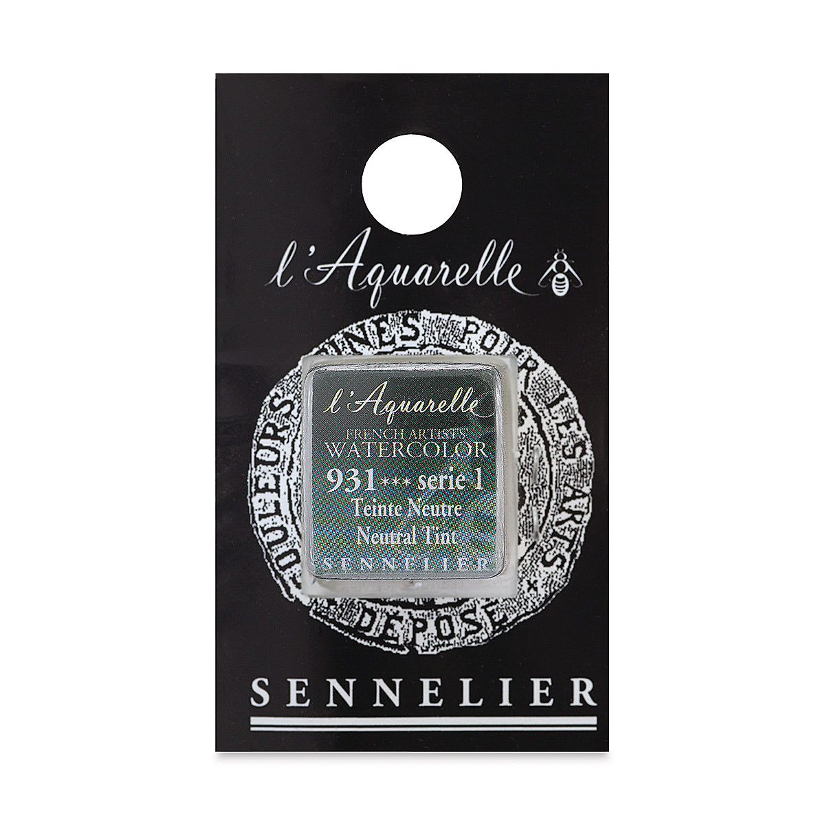 Sennelier French Artists' Watercolor - Neutral Tint, Half Pan