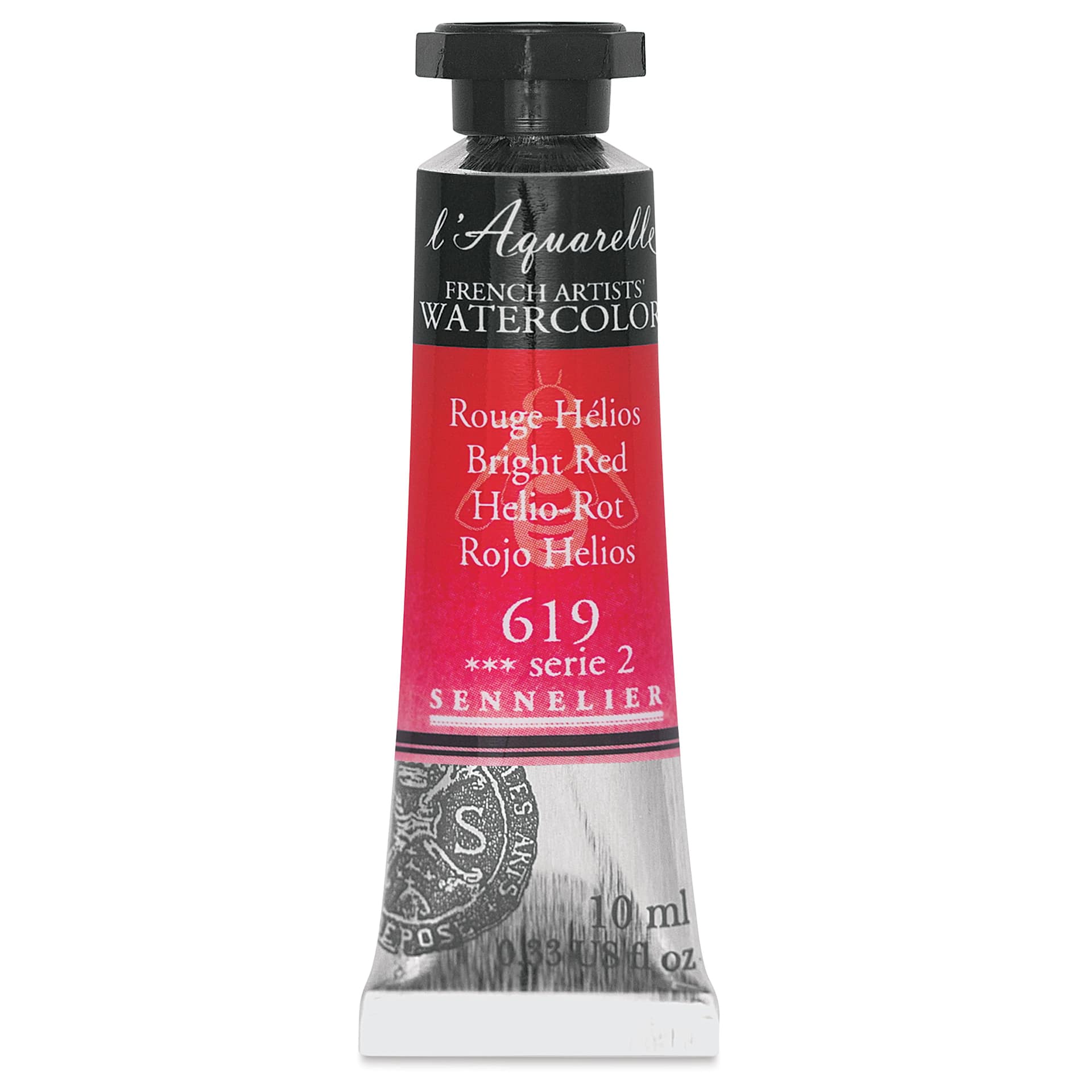 Sennelier French Artists' Watercolor - Bright Red, 10 ml, Tube