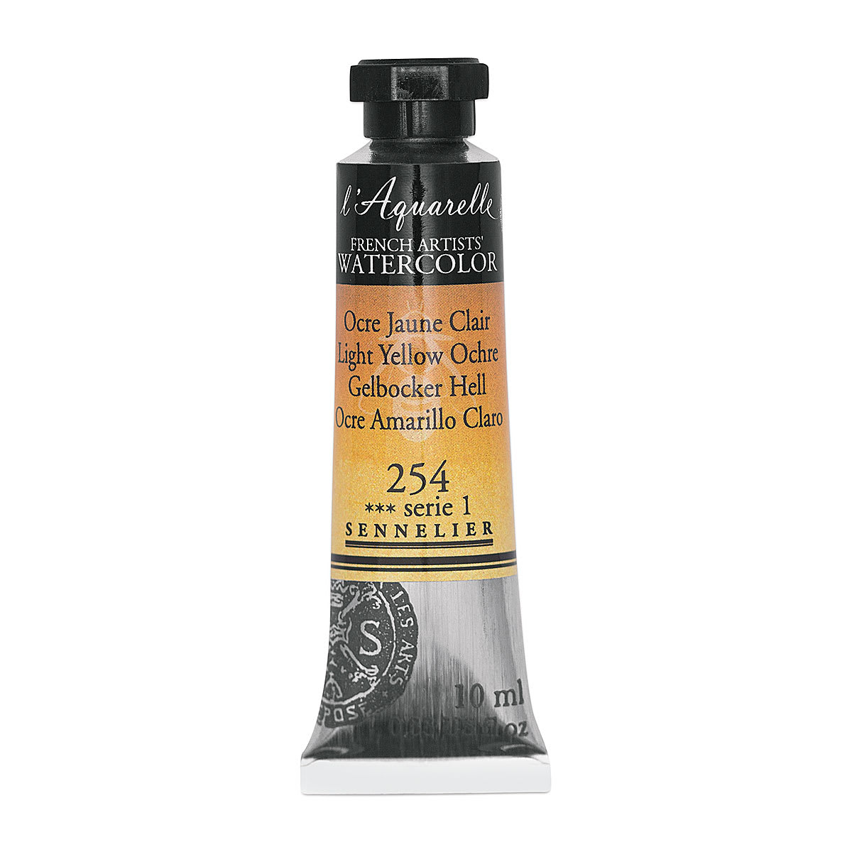 Sennelier French Artists' Watercolor - Light Yellow Ochre, 10 ml, Tube