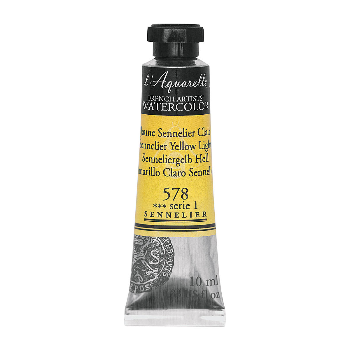 Sennelier French Artists' Watercolor - Sennelier Yellow Light, 10 ml Tube
