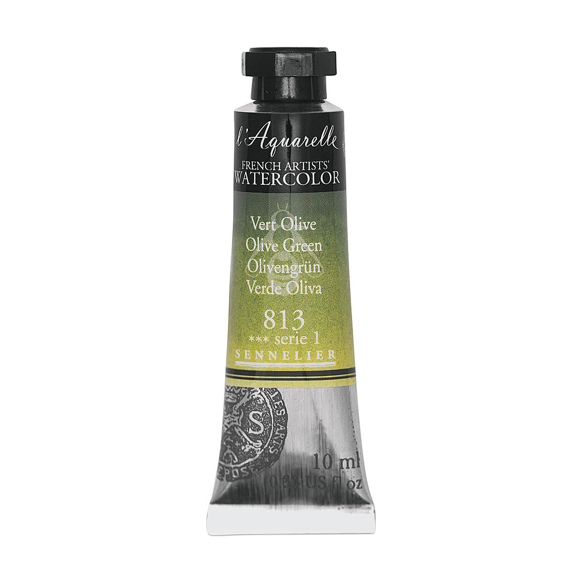 Sennelier French Artists' Watercolor - Olive Green, 10 ml, Tube