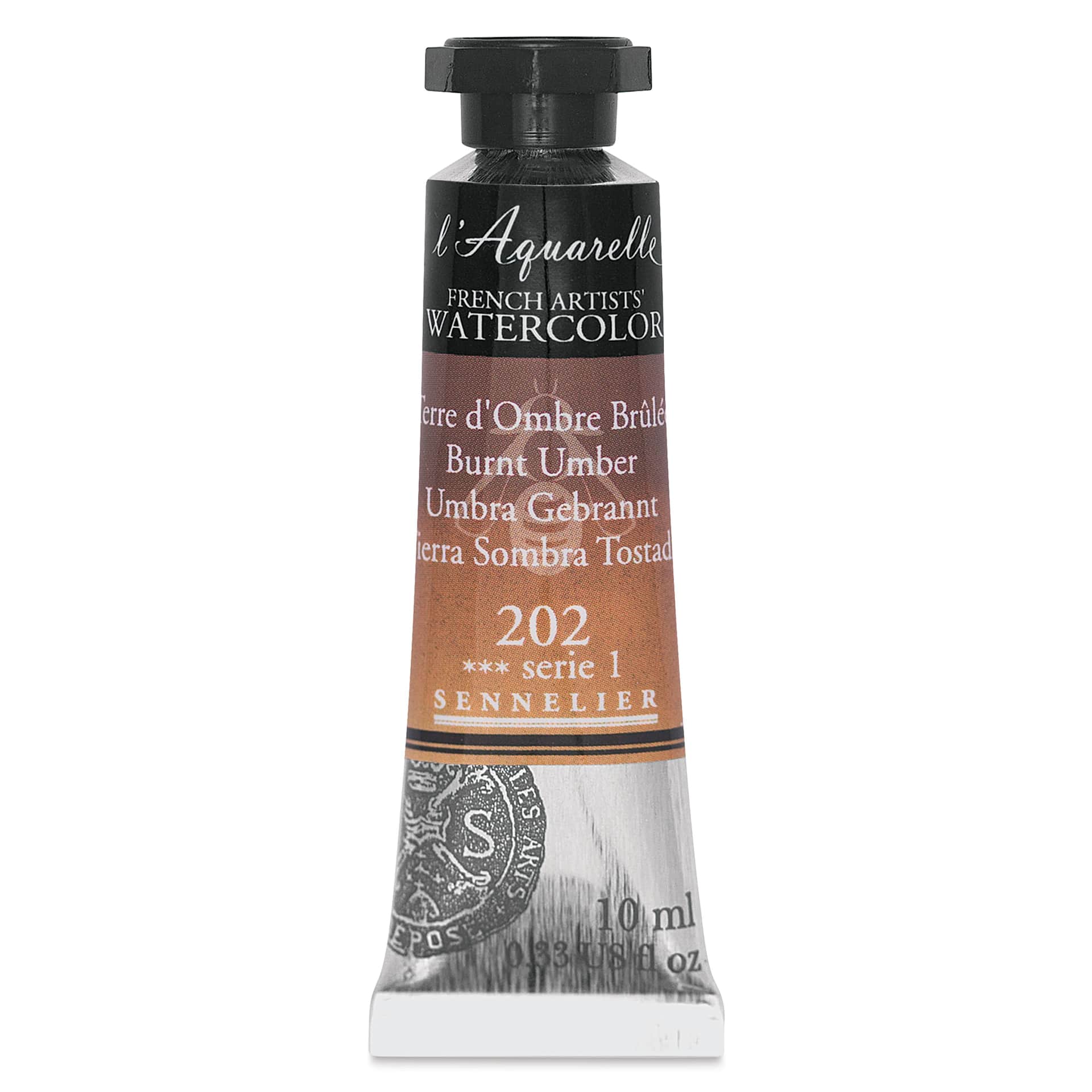 Sennelier French Artists' Watercolor - Burnt Umber, 10 ml, Tube