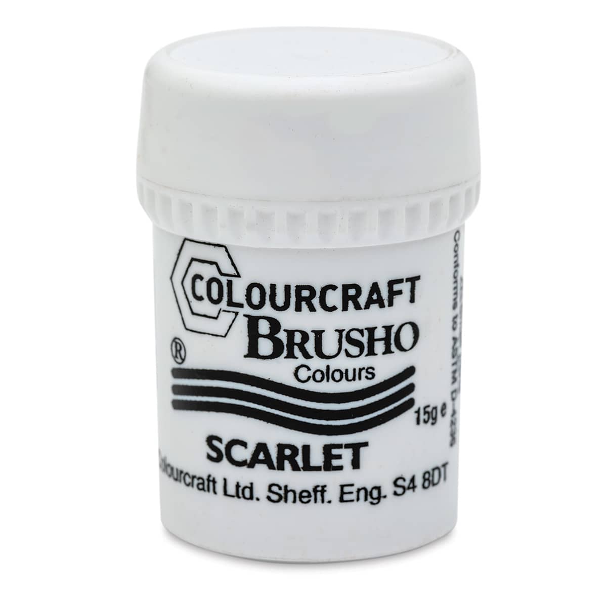 Brusho Crystal Colour - Scarlet, 15 g pot