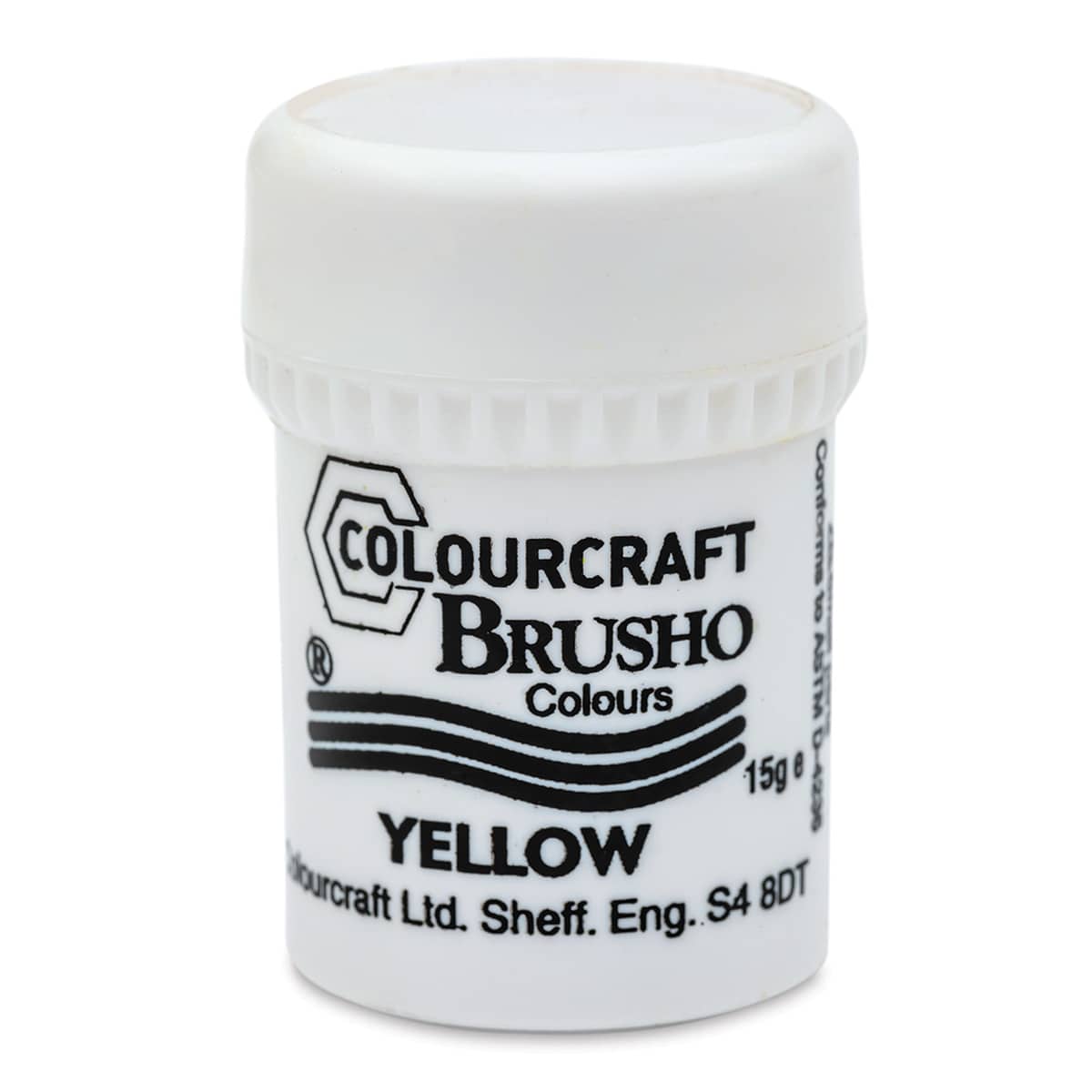 Brusho Crystal Colour - Yellow, 15 g pot