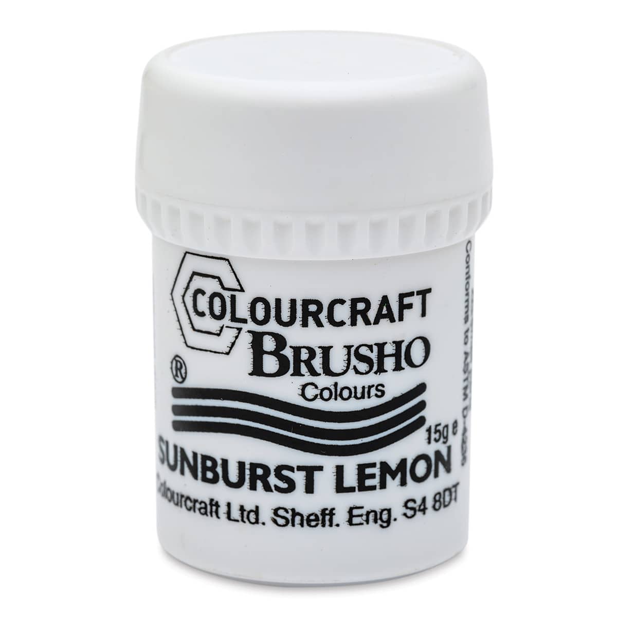 Brusho Crystal Colour - Sunburst Lemon, 15 g pot