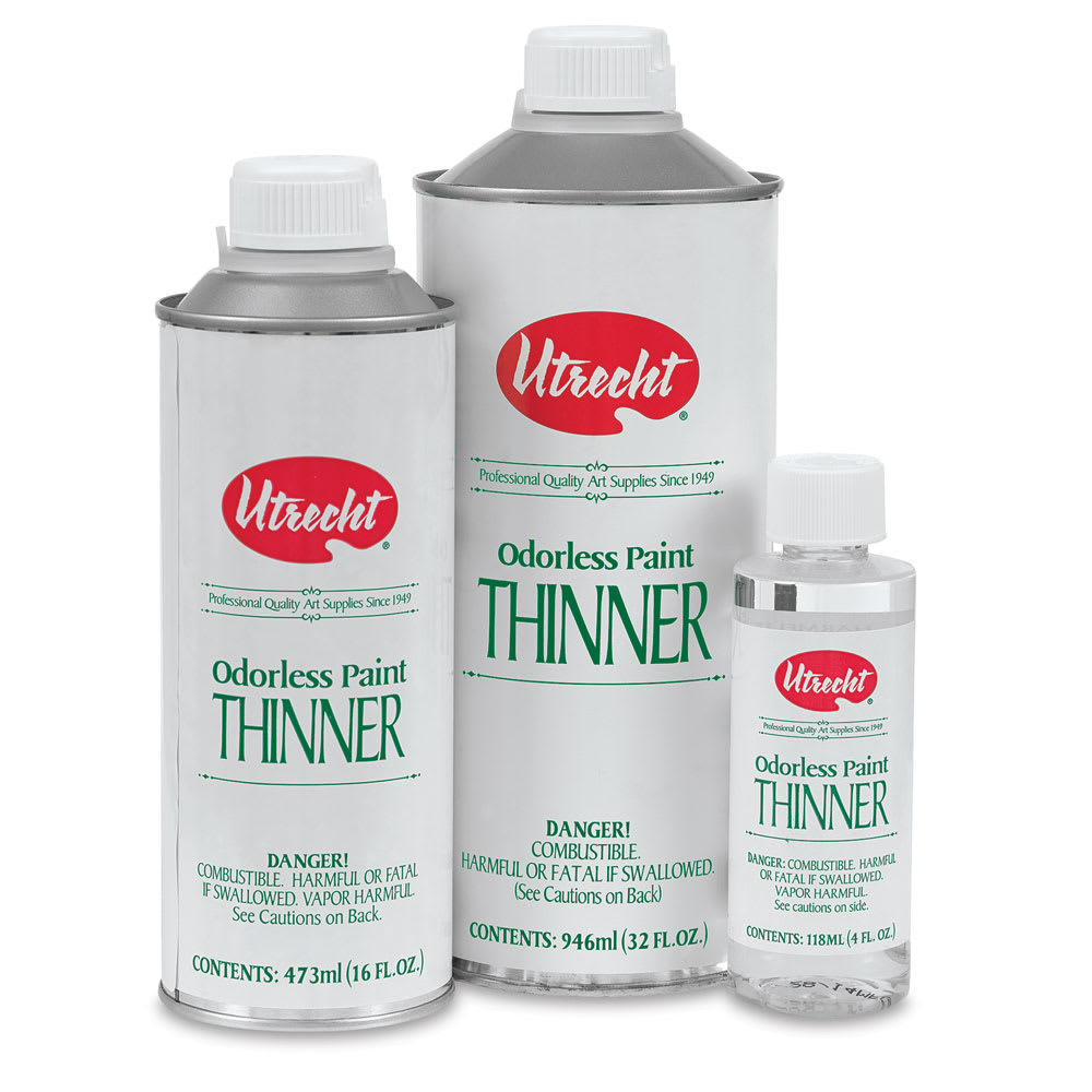 Utrecht Odorless Oil Paint Thinner - Assortment of bottles shown