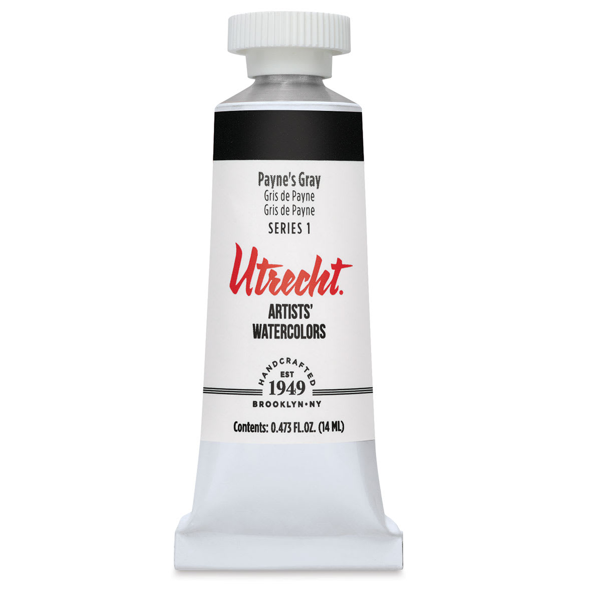 Utrecht Artists' Watercolor Paint - Paynes Grey, 14 ml, Tube (Front)