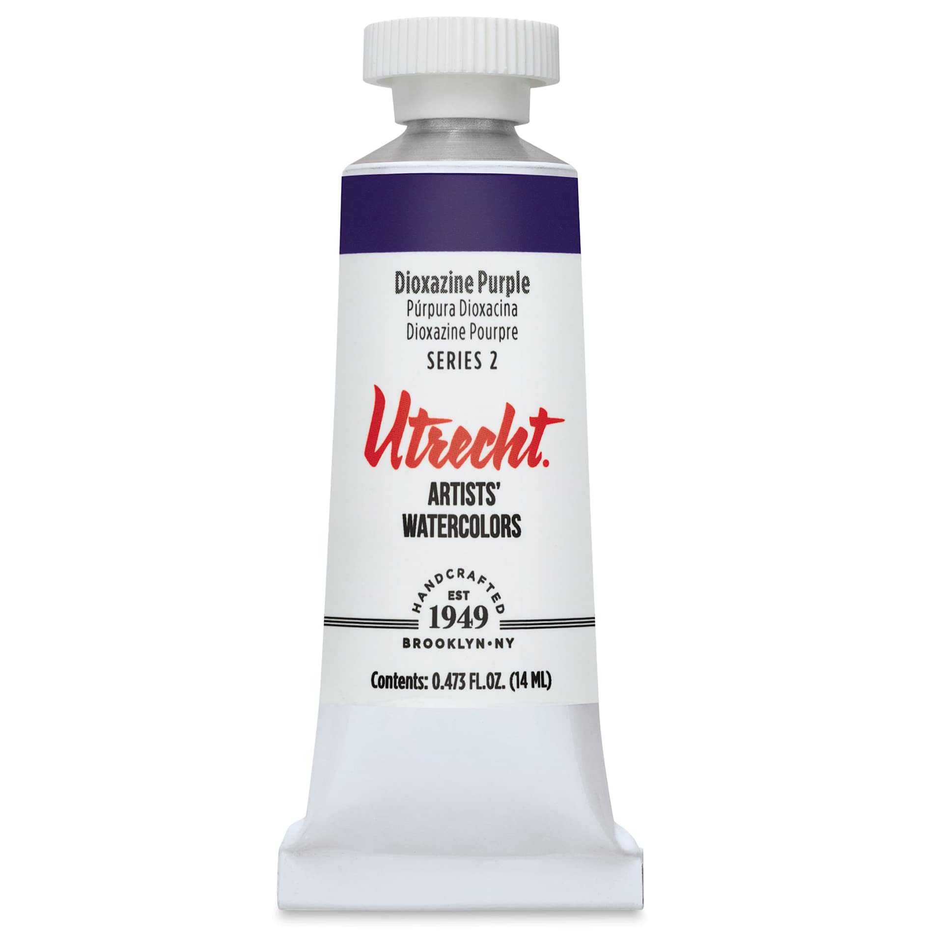 Utrecht Artists' Watercolor Paint - Dioxazine Purple, 14 ml, Tube (Front)