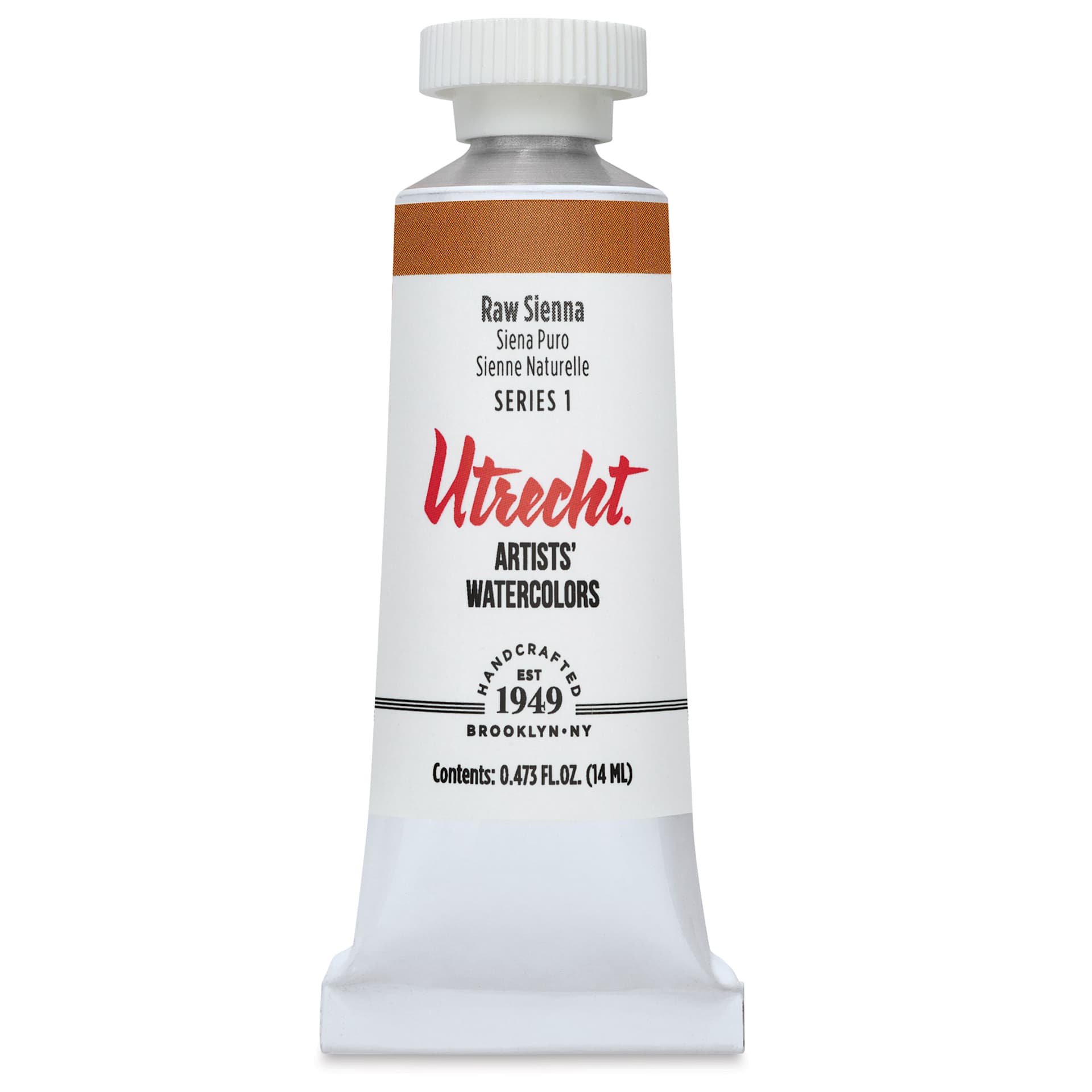 Utrecht Artists' Watercolor Paint - Raw Sienna, 14 ml, Tube (Front)