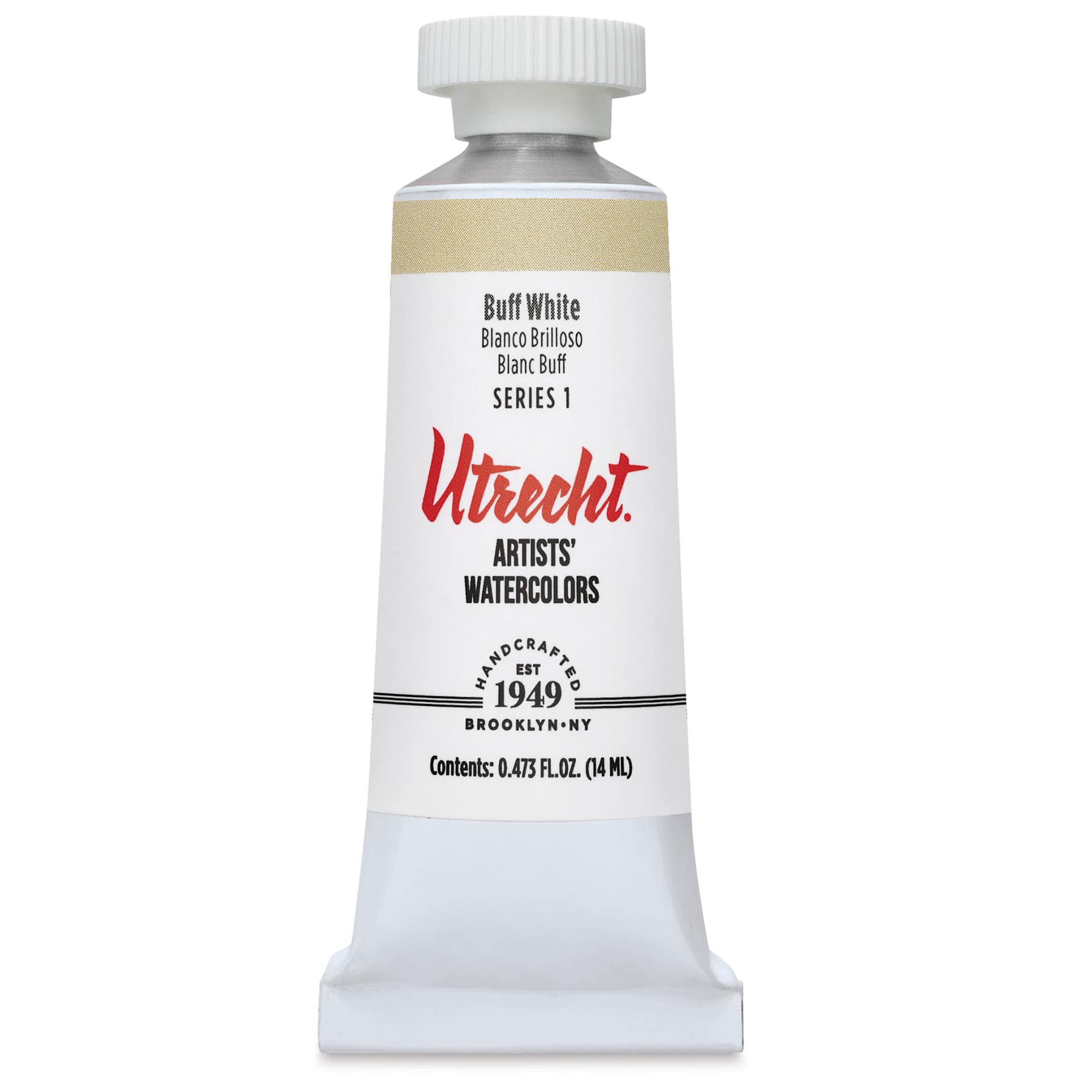 Utrecht Artists' Watercolor Paint - Buff White, 14 ml, Tube (Front)