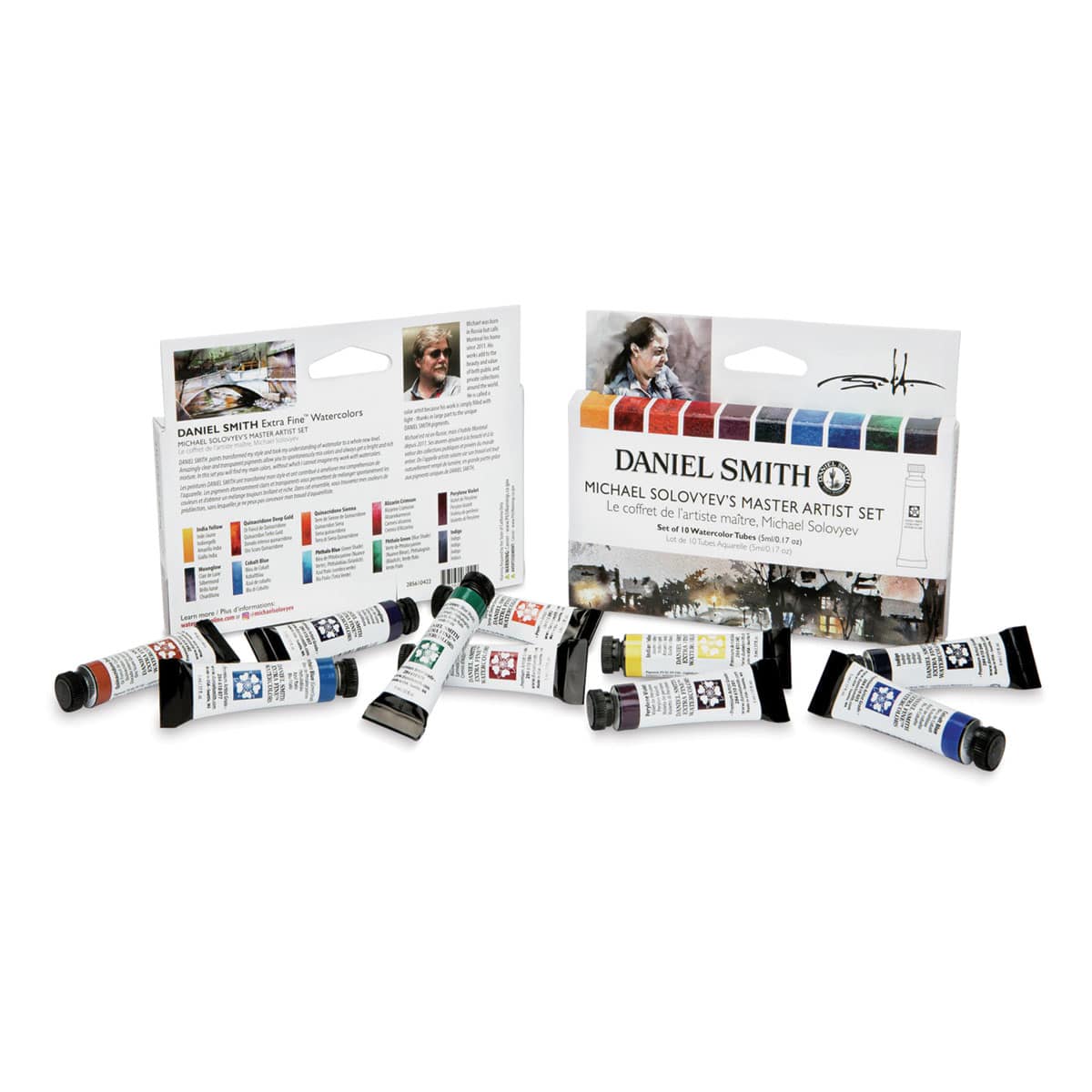 Daniel Smith Extra Fine Watercolor - Michael Solovyev Master Artist, Set of 10, 5 ml, Tubes
