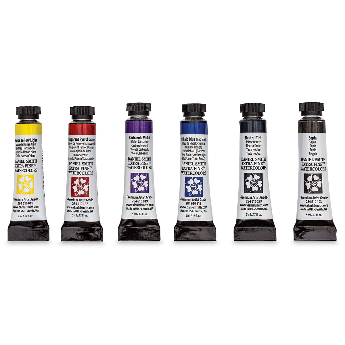 Daniel Smith Extra Fine Watercolor - Jansen Chow Master II, Set of 6 Tubes