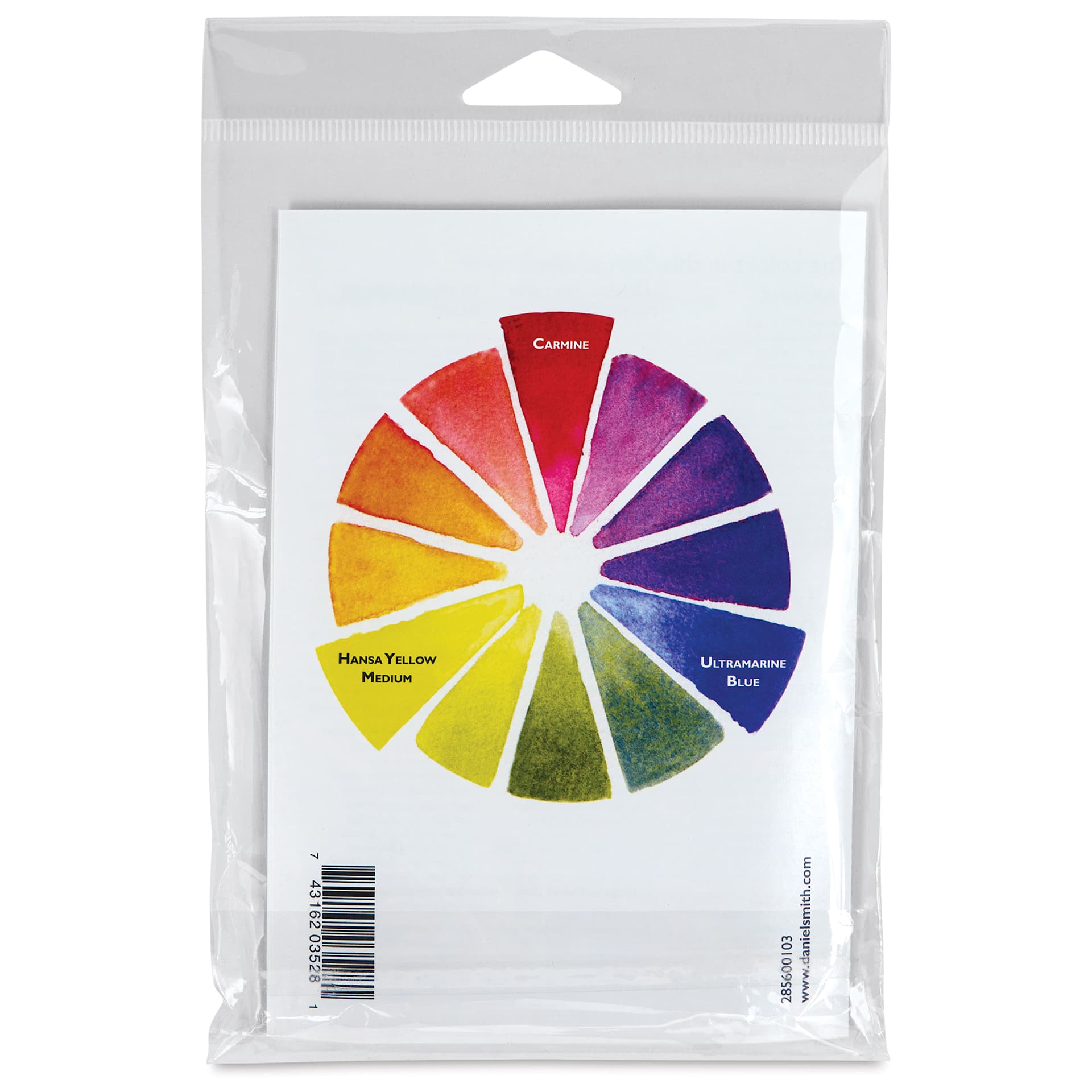 Daniel Smith Extra Fine Watercolor - Primary Mixing, Set of 3 with Box, 15 ml Tubes back of package