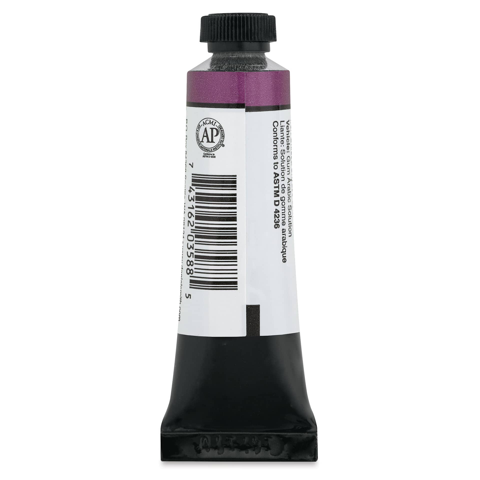 Daniel Smith Extra Fine Watercolor - Iridescent Vibrant Raspberry, 15 ml Tube (back)
