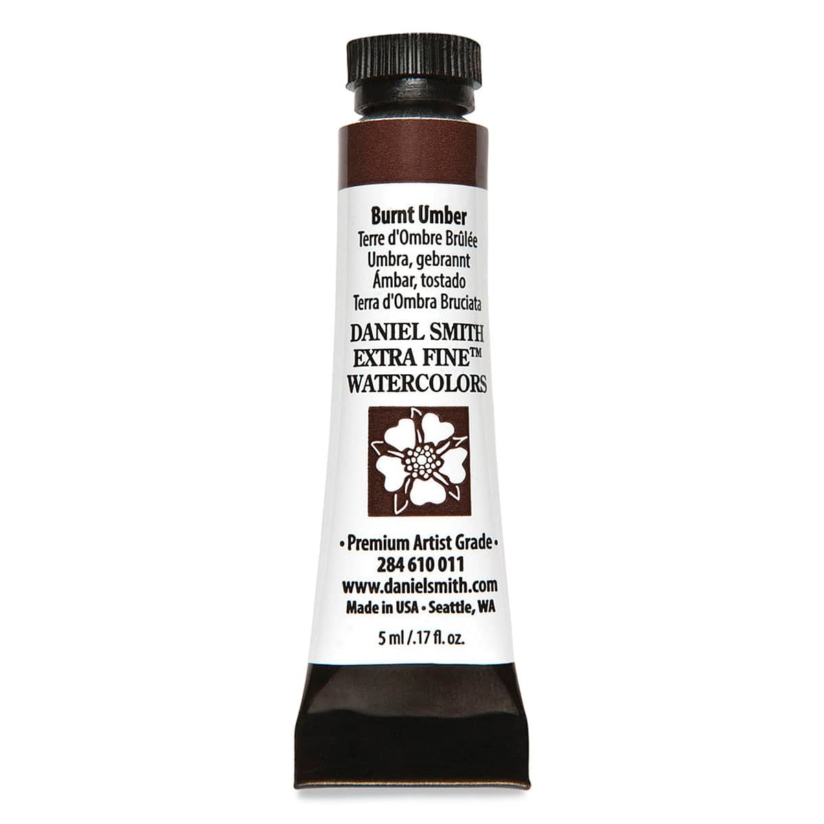 Daniel Smith Extra Fine Watercolor - Burnt Umber, 5 ml Tube