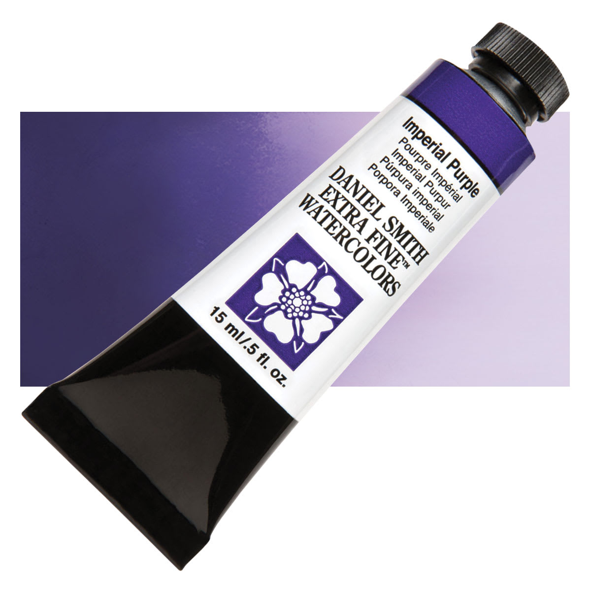 Daniel Smith Extra Fine Watercolor - Imperial Purple, 15 ml Tube and swatch
