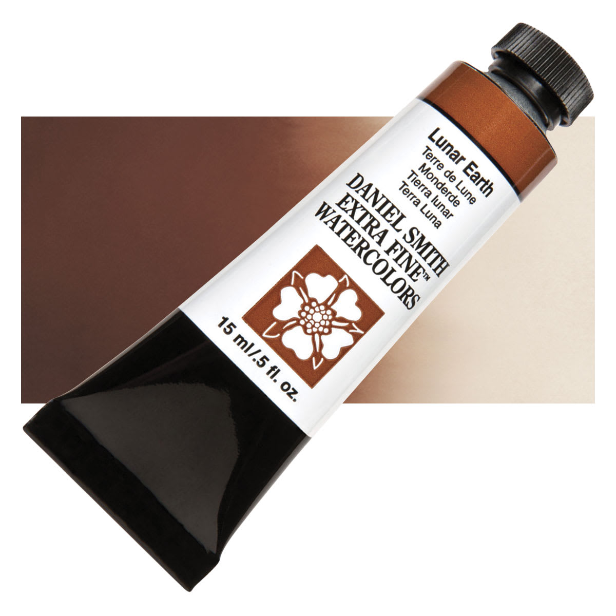 Daniel Smith Extra Fine Watercolor - Lunar Earth, 15 ml Tube and swatch