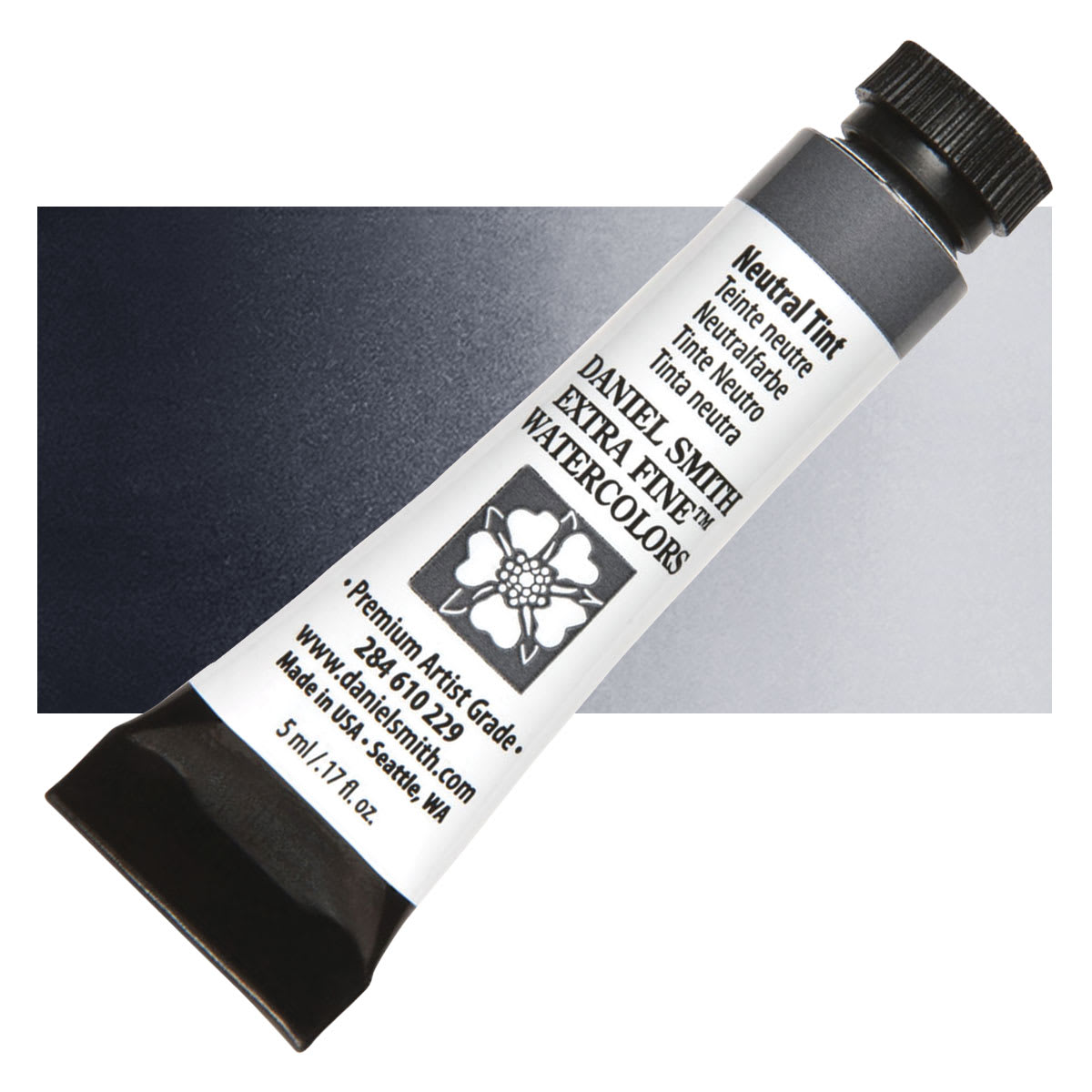 Daniel Smith Extra Fine Watercolor - Neutral Tint, 5 ml Tube and swatch