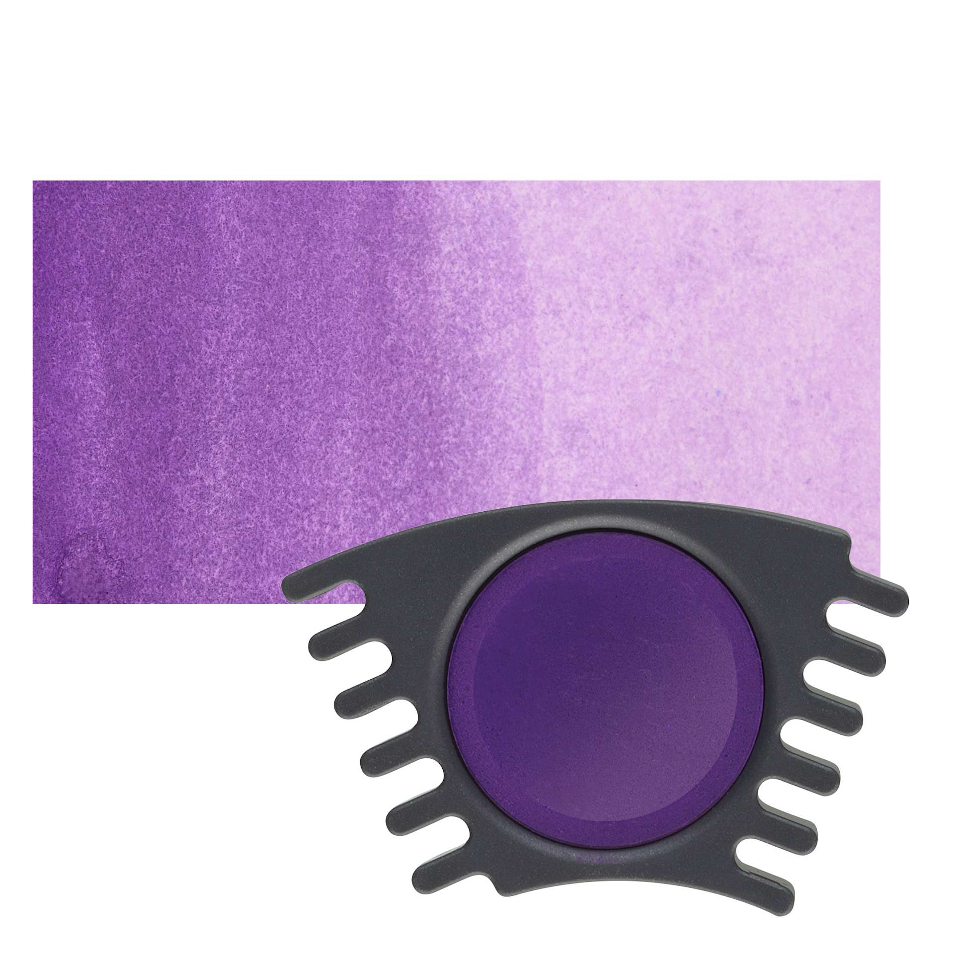 Faber Castell Connector Watercolor Paints - Violet Refill pan and swatch