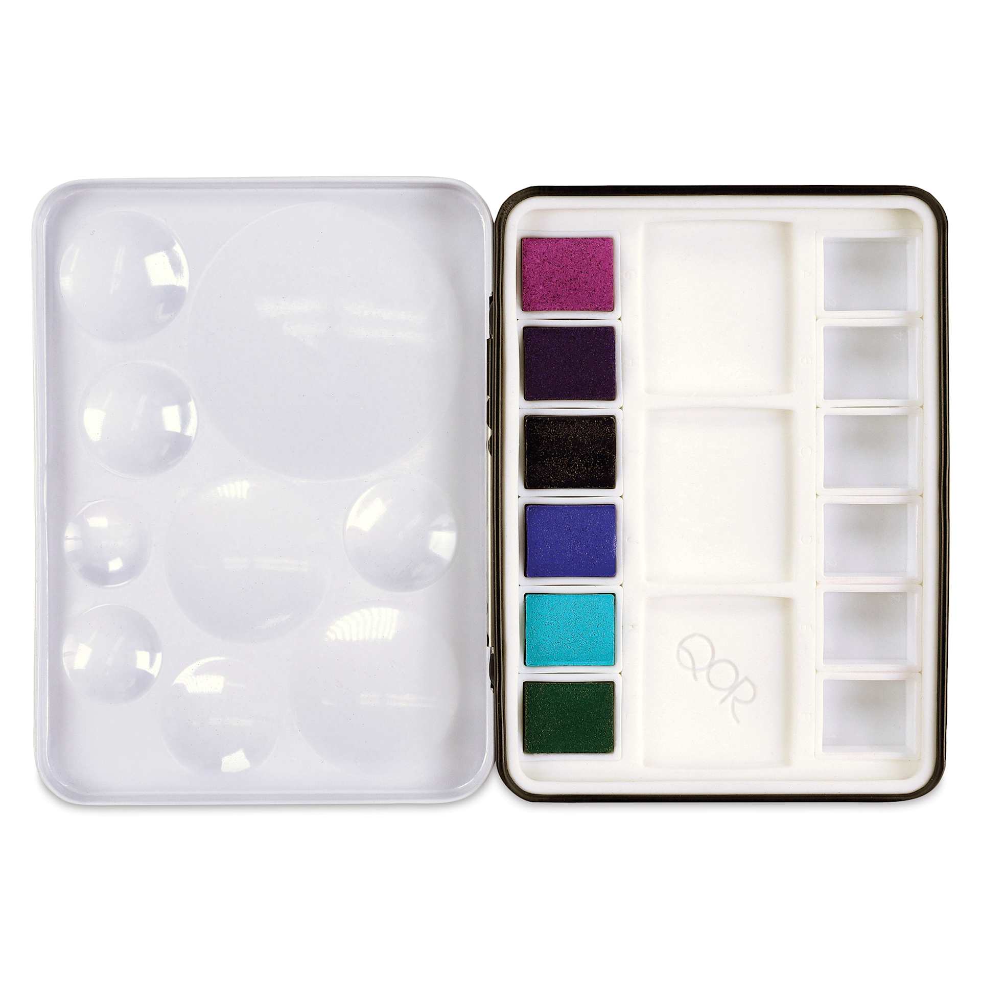 QoR Watercolor Set - Granulators, Set of 6 Half Pans (Open set)