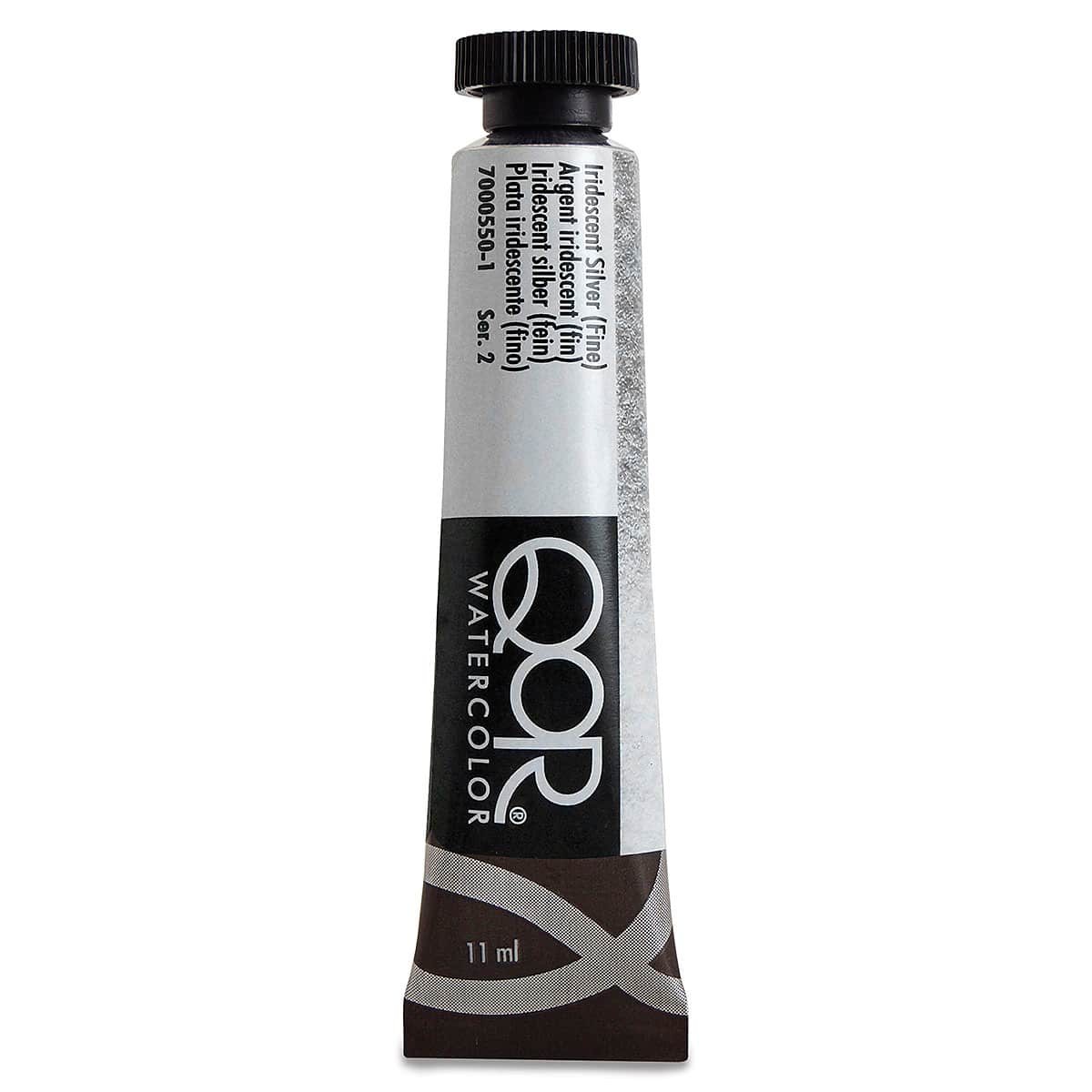 QoR Modern Watercolors - Iridescent Silver (Fine), 11 ml tube