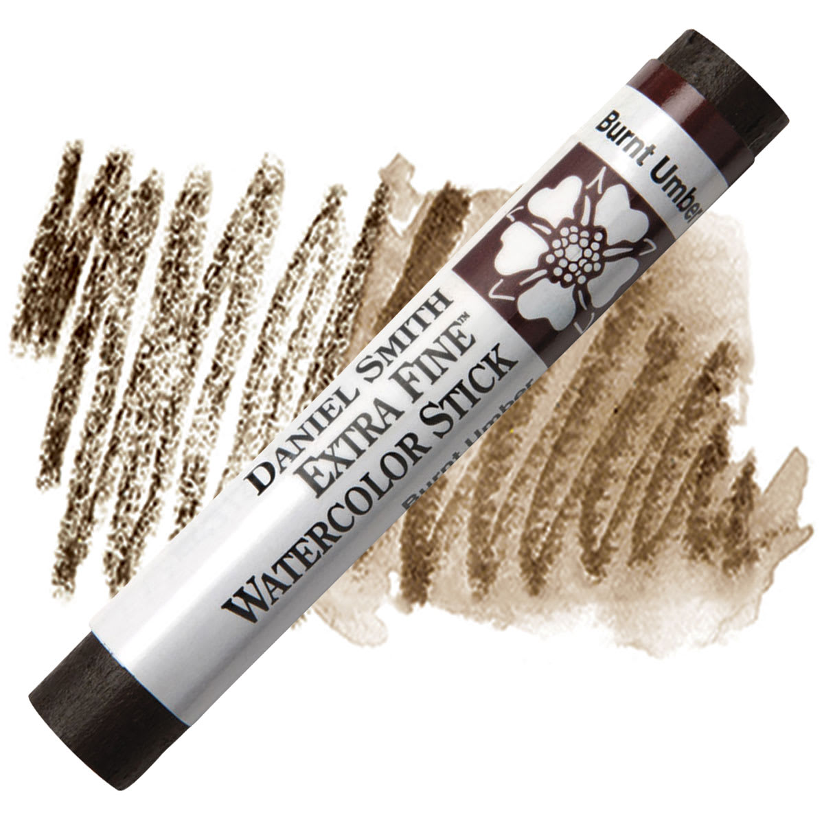 Daniel Smith Watercolor Stick - Burnt Umber stick and swatch