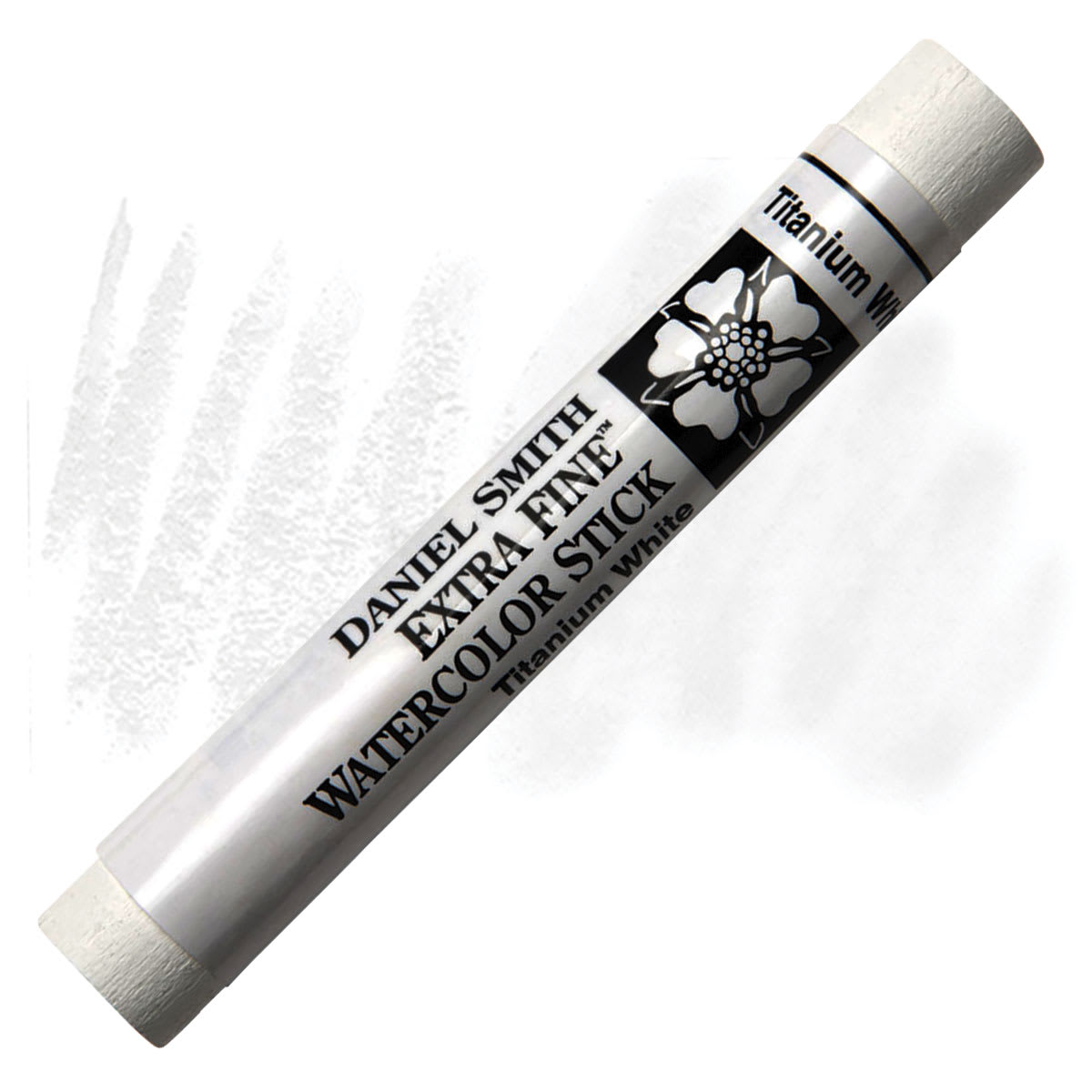 Daniel Smith Watercolor Stick - Titanium White stick and swatch