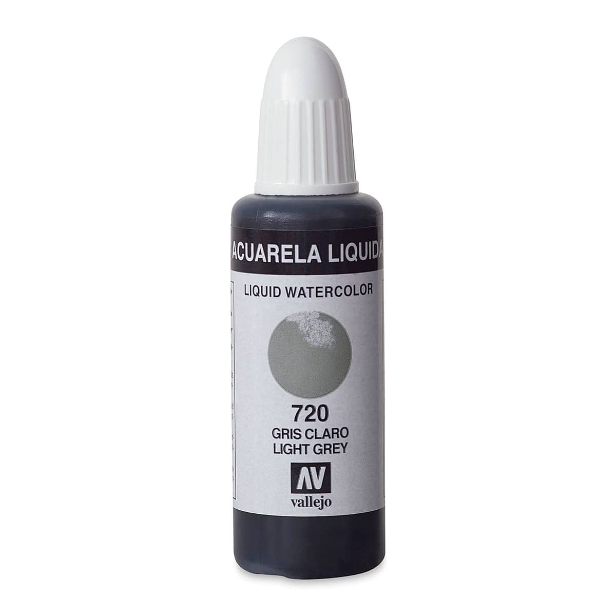 Vallejo Liquid Watercolor - Light Grey, 32 ml