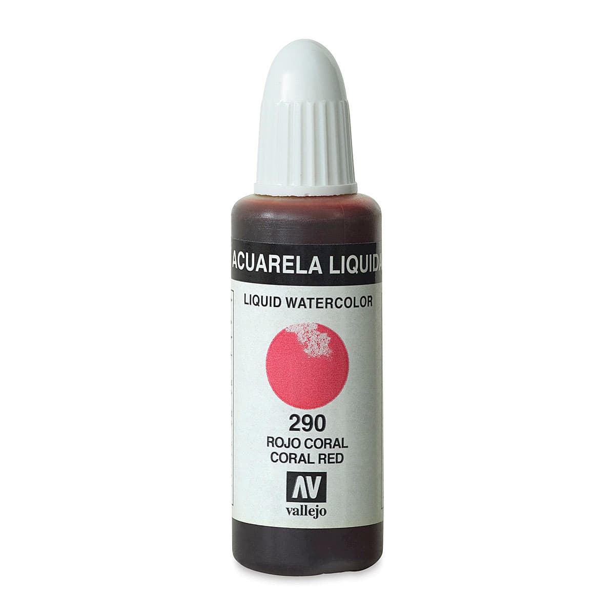 Vallejo Liquid Watercolor - Coral Red, 32 ml Vallejo Liquid Watercolor - Coral Red, 32 ml