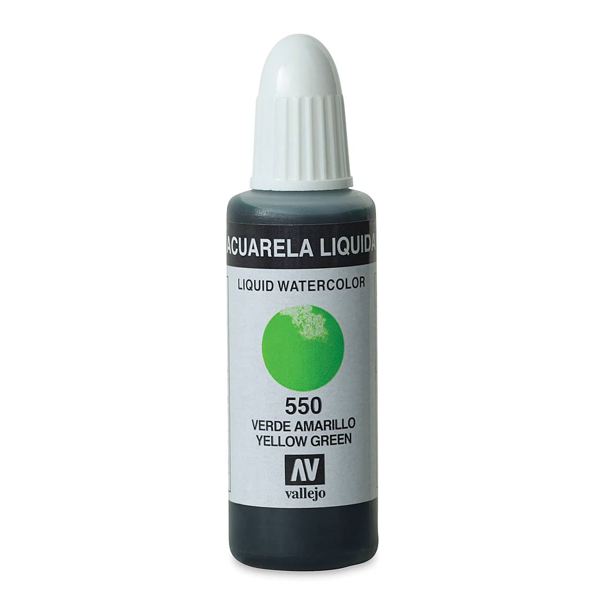 Vallejo Liquid Watercolor - Yellow Green, 32 ml