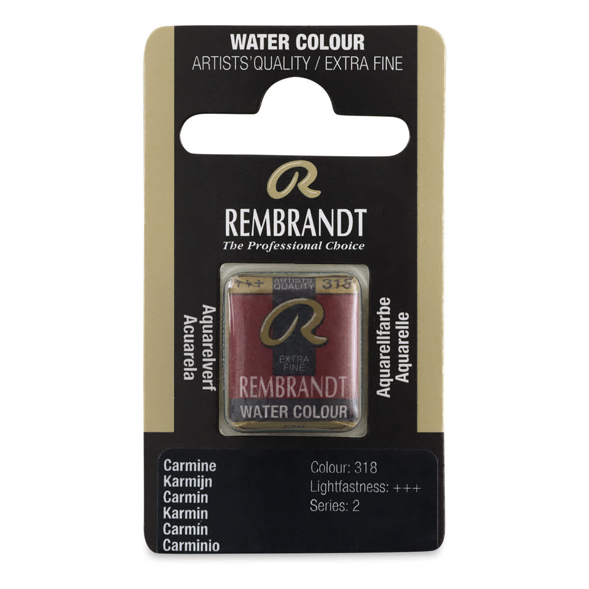 Rembrandt Watercolor Half Pan - Carmine