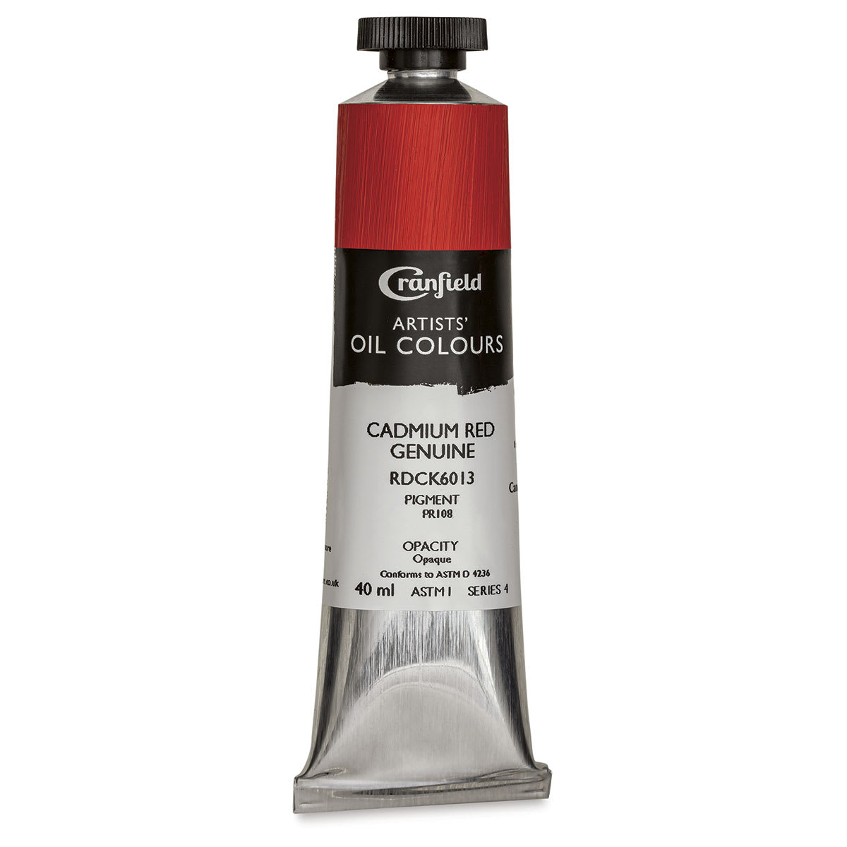 Cranfield Artists' Oils - Cadmium Red Genuine, 40 ml, Tube
