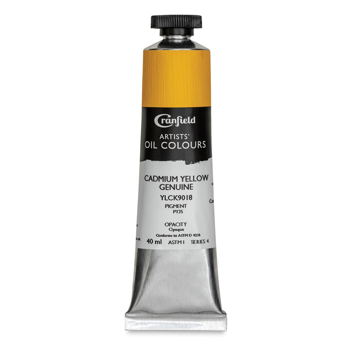 Cranfield Artists' Oils - Cadmium Yellow Genuine, 40 ml, Tube