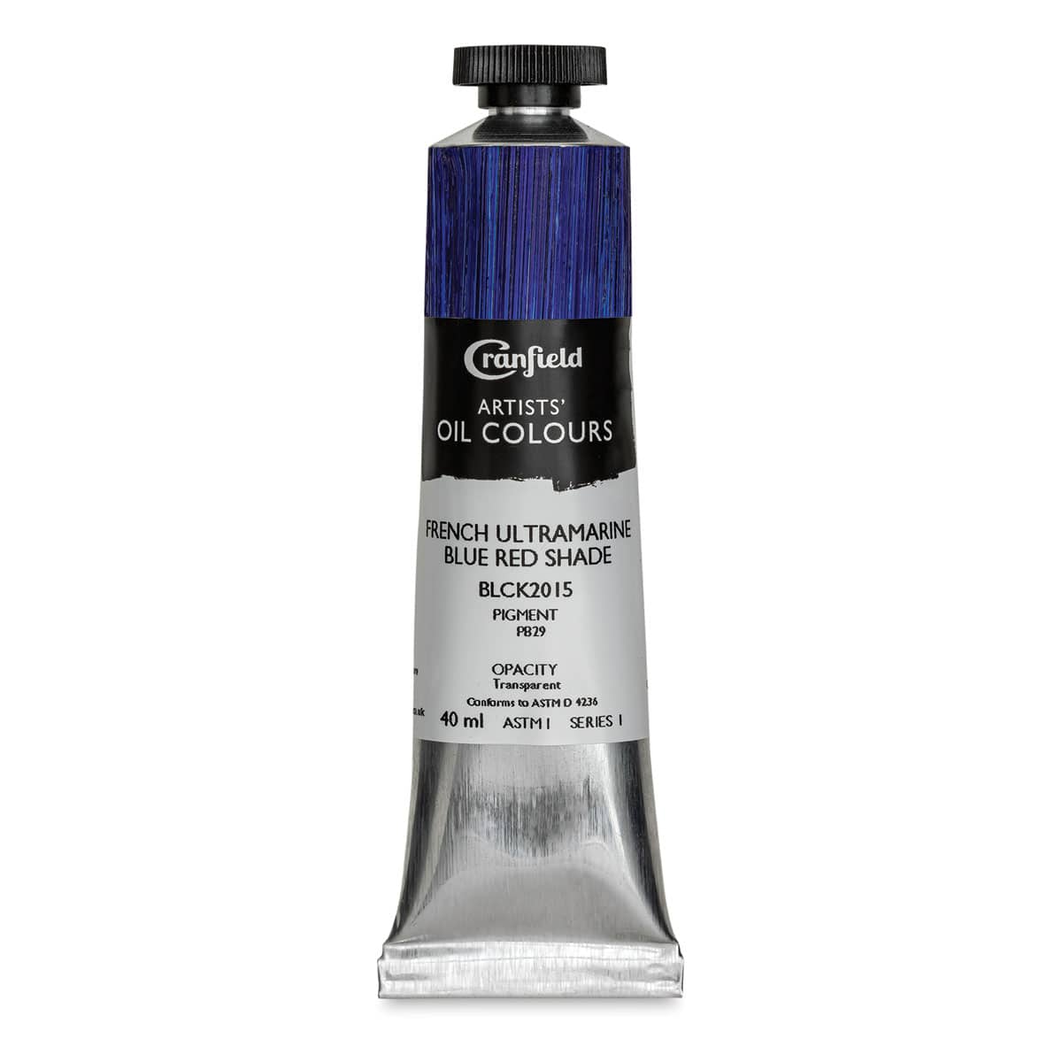 Cranfield Artists' Oils - French Ultramarine Blue Red Shade, 40 ml, Tube