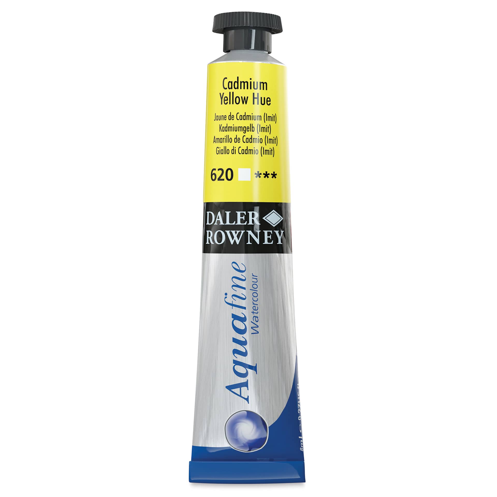 Daler-Rowney Aquafine Watercolor - Cadmium Yellow Hue, 8 ml Tube