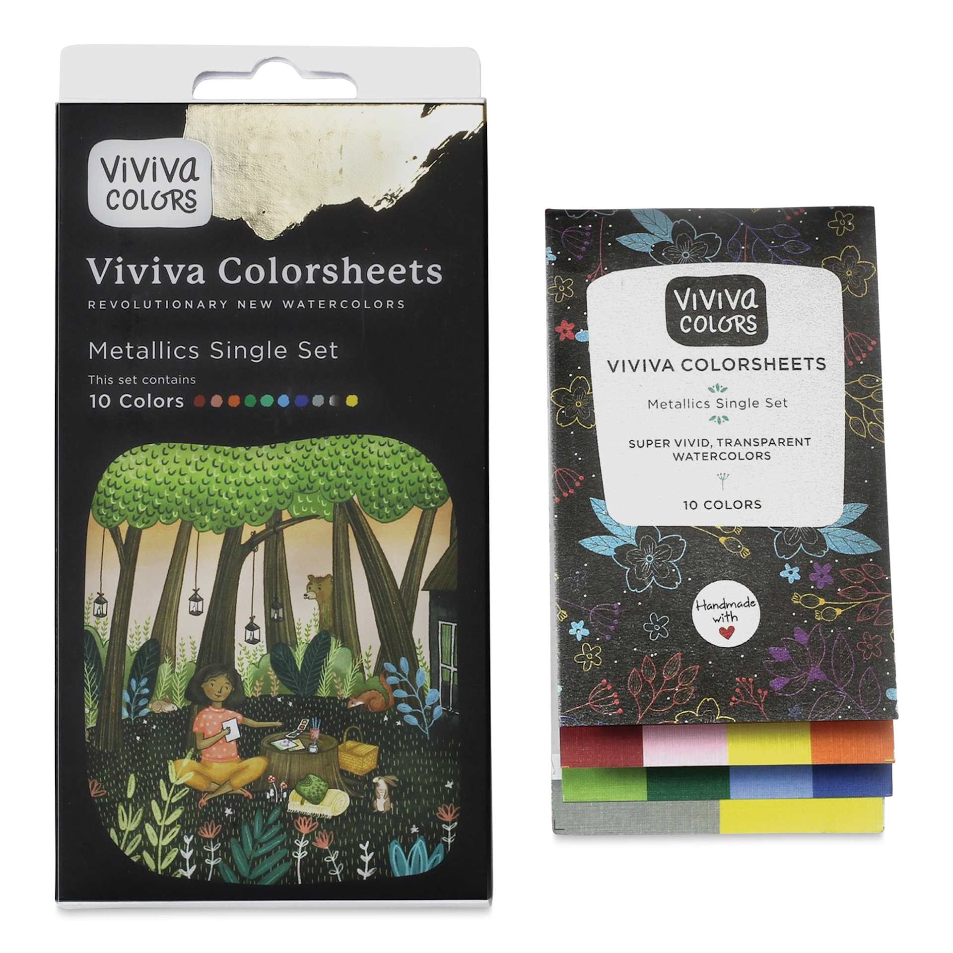 Viviva Colorsheets - Set of 10, Metallic Colors