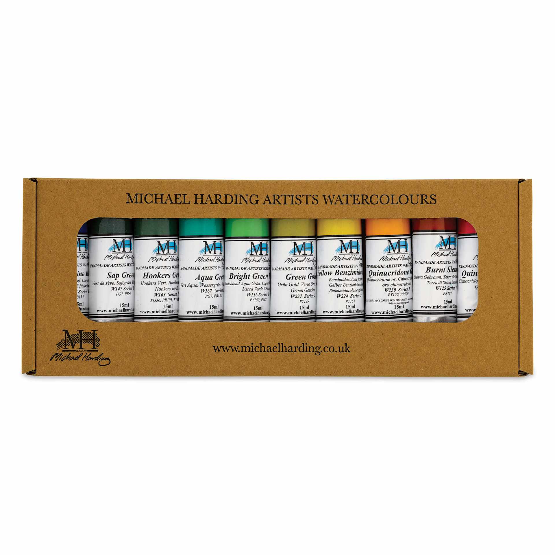 Michael Harding Artists Watercolors - Botanical, Set of 10, 15 ml Michael Harding Artists Watercolors - Botanical, Set of 10, 15 ml