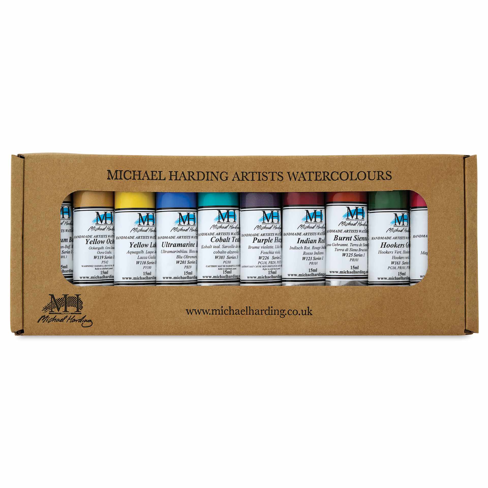 Michael Harding Artists Watercolors - Set of 10, Urban, 15 ml front of package