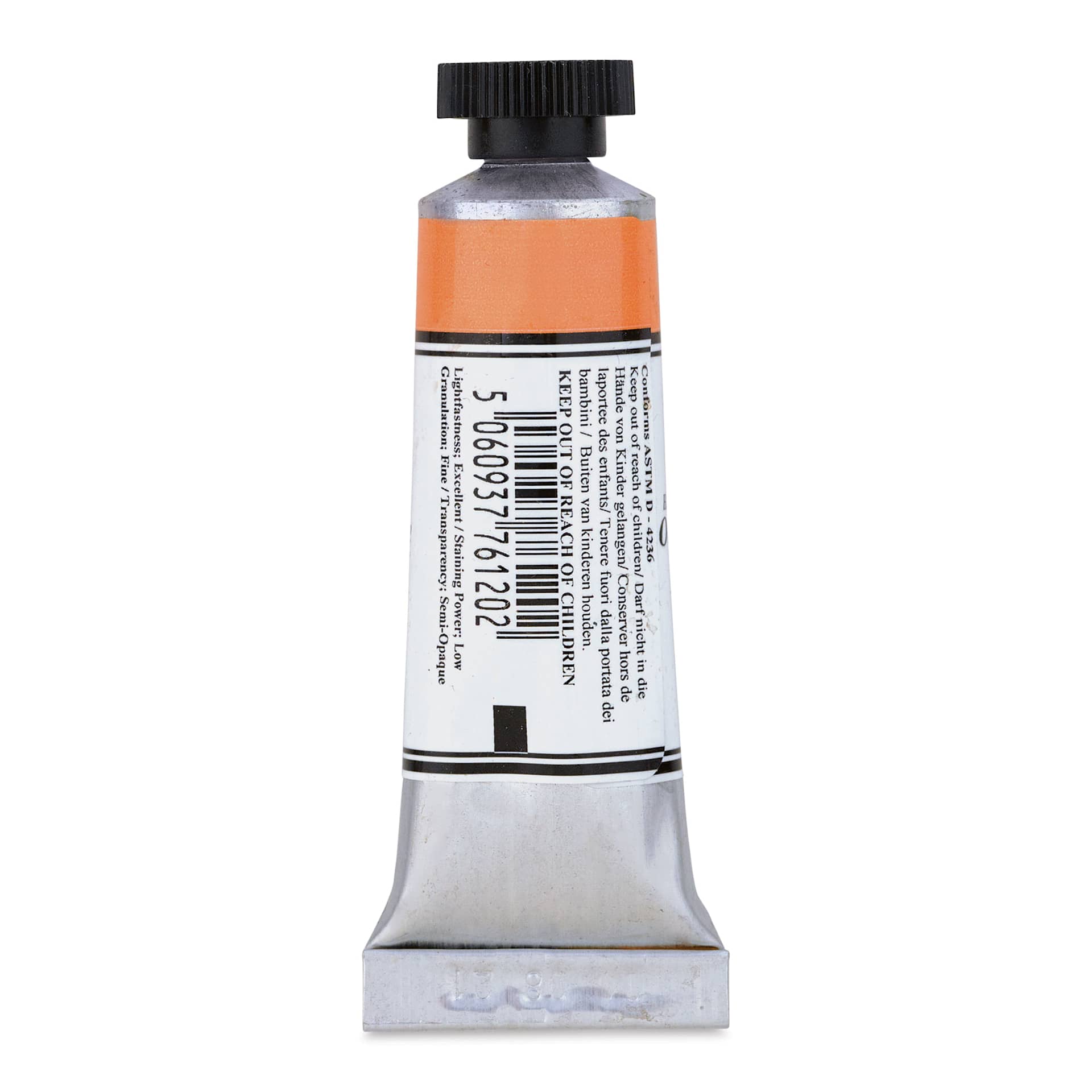 Michael Harding Artists Watercolor - Ochre Havana of France, 15 ml back