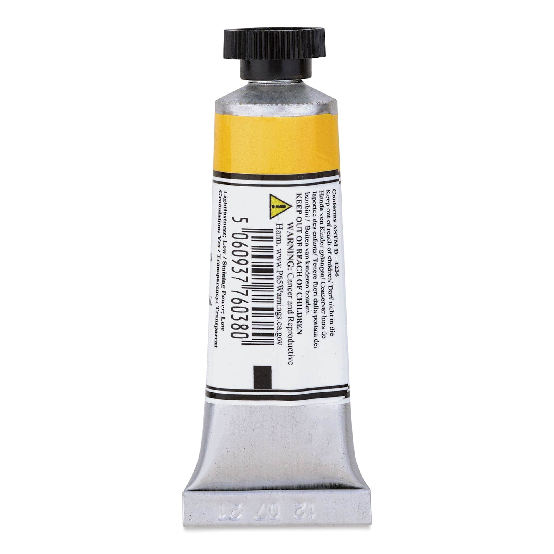 Michael Harding Artists Watercolor - Raw Sienna Light, 15 ml back