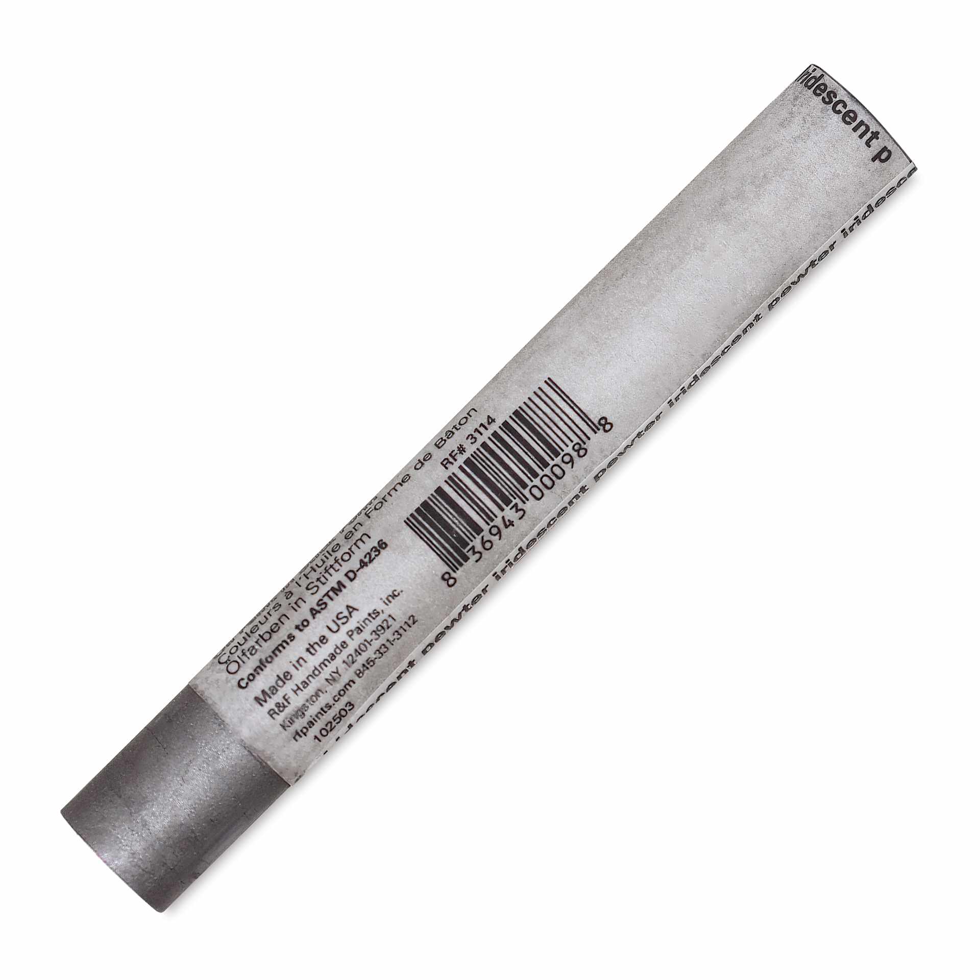 R&F Drawing Oil Stick -Iridescent Pewter, 12 ml back