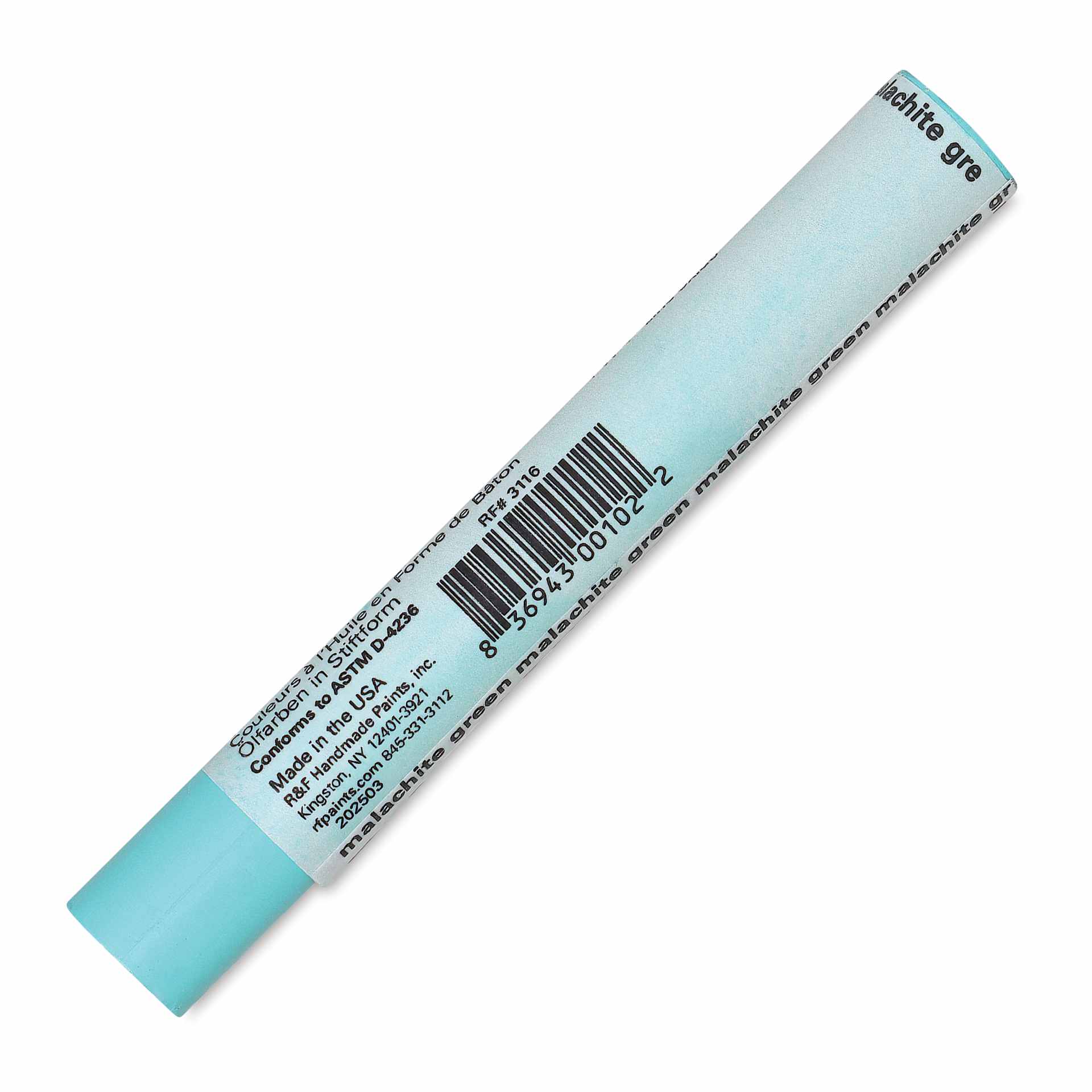 R&F Drawing Oil Stick - Malachite Green, 12 ml back