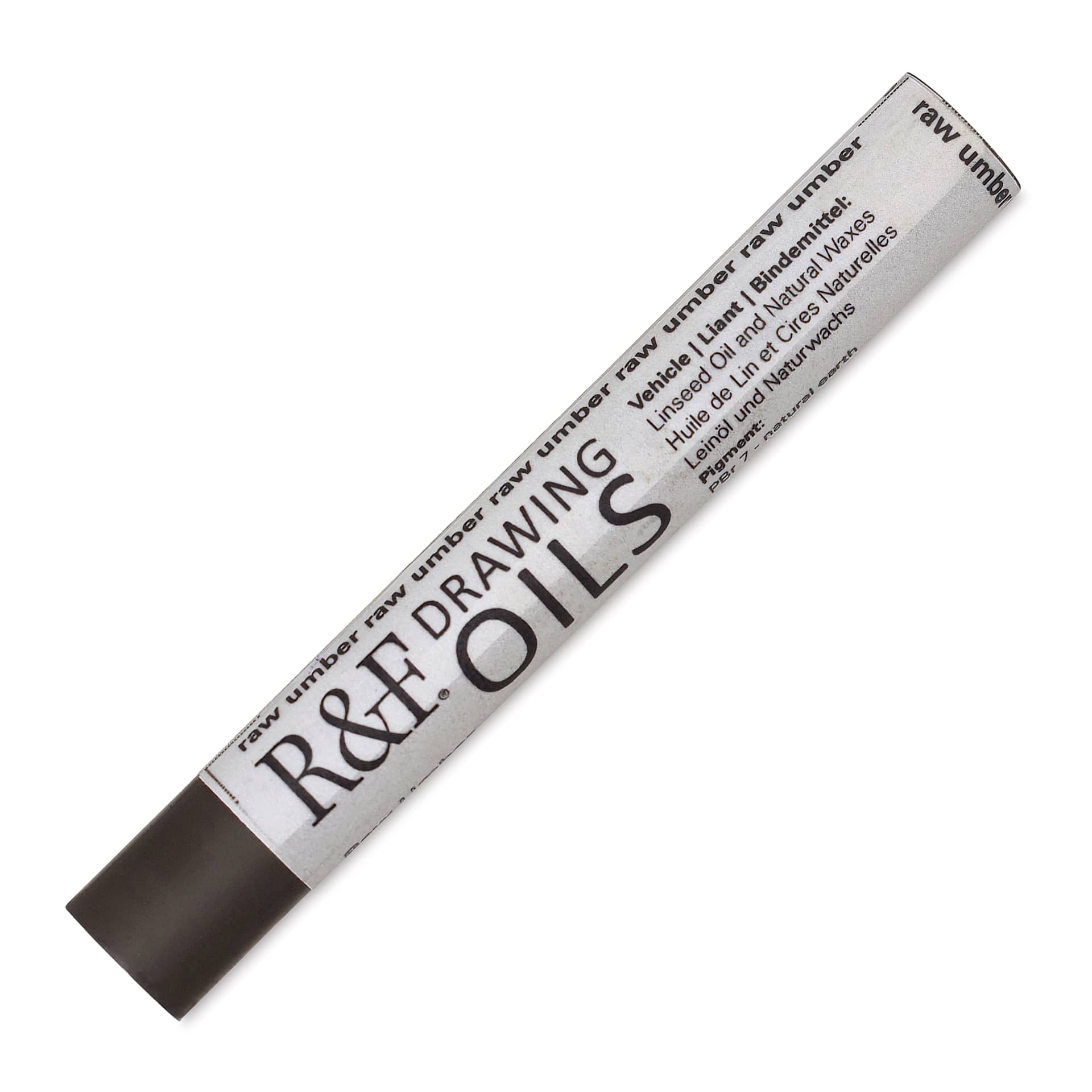 R&F Drawing Oil Stick - Raw Umber, 12 ml