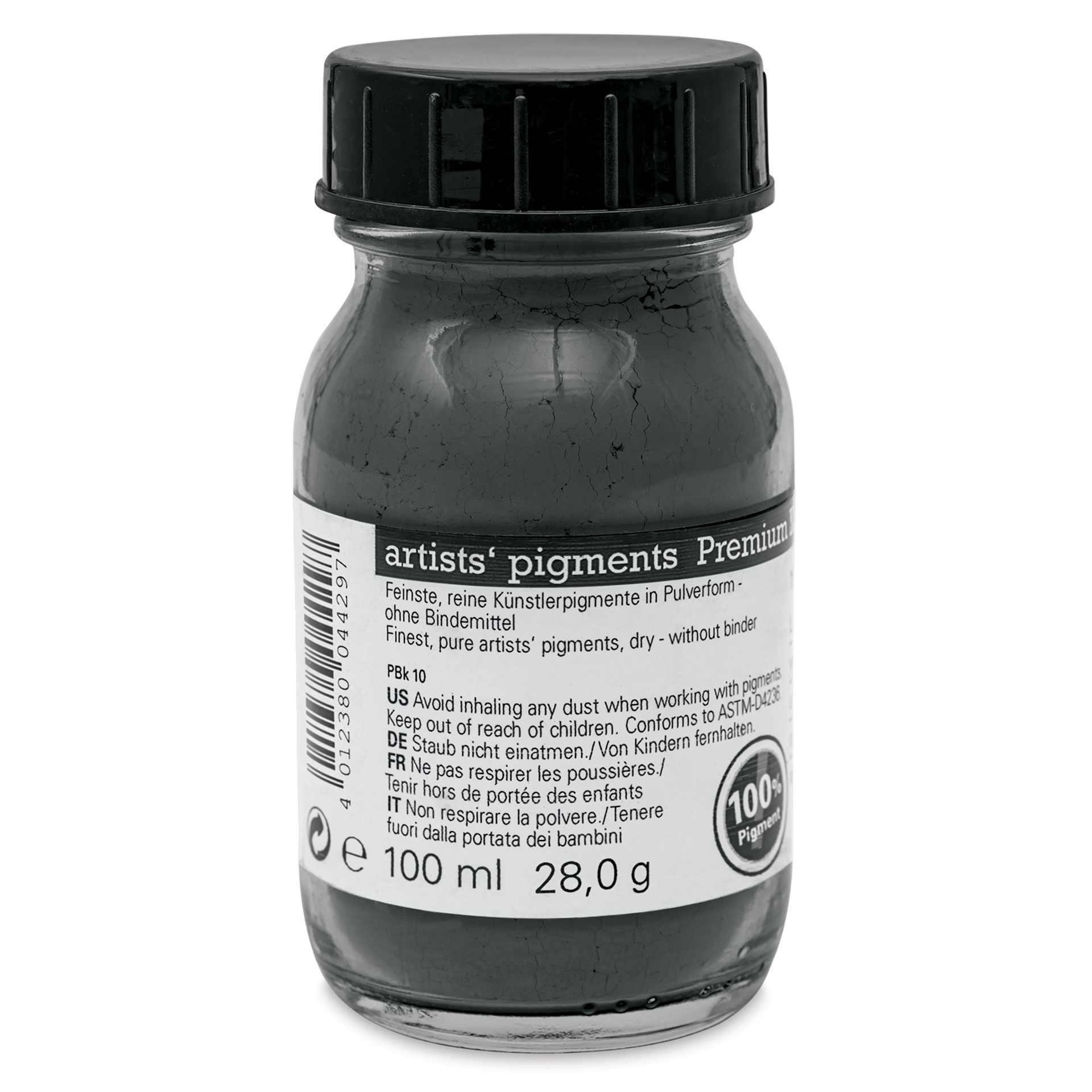 Schmincke Pigment - Graphite, 100 ml Jar back