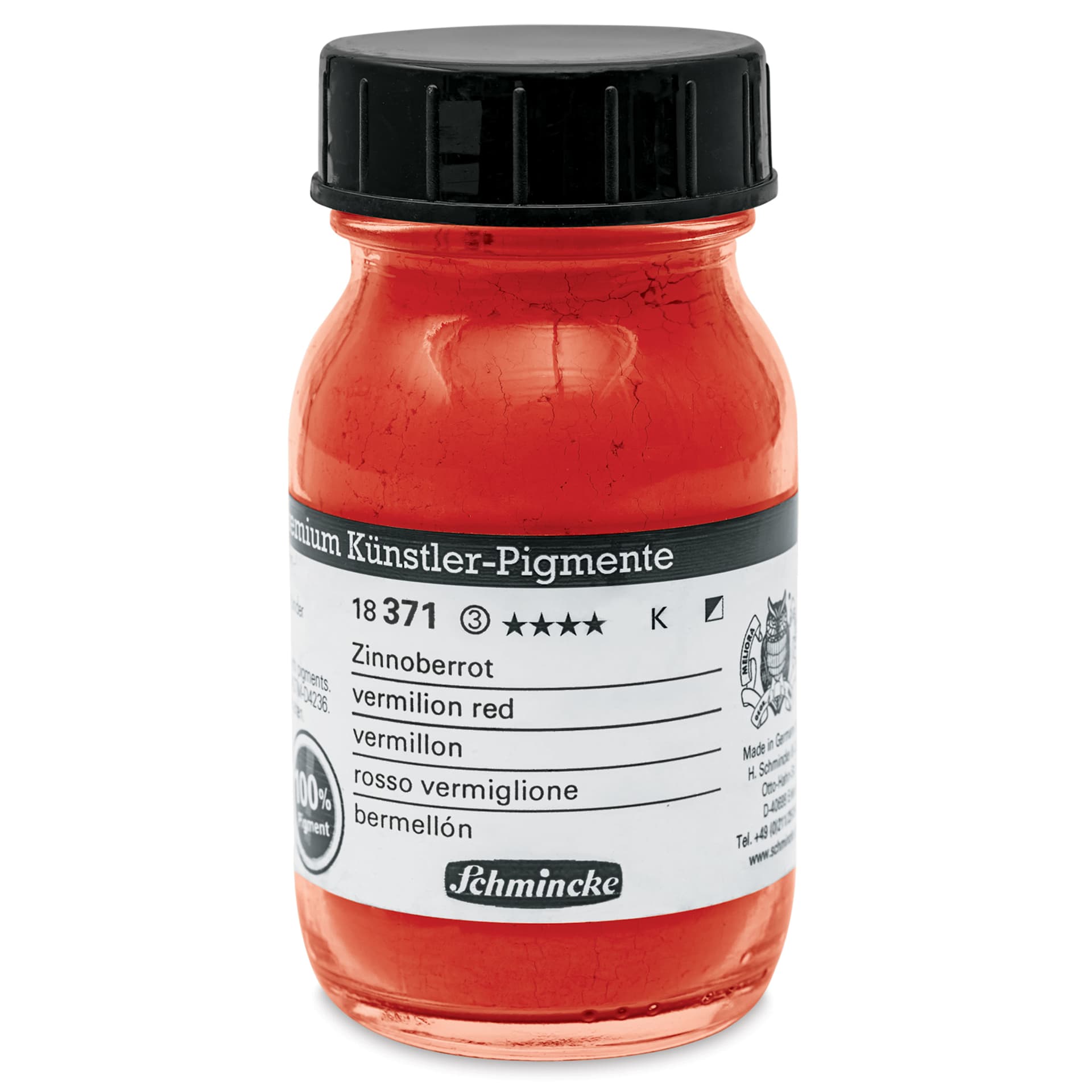 Schmincke Pigment - Vermilion Red, 100 ml Jar