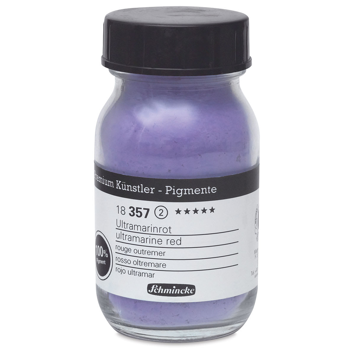 Schmincke Pigment - Ultramarine Red, 100 ml Jar